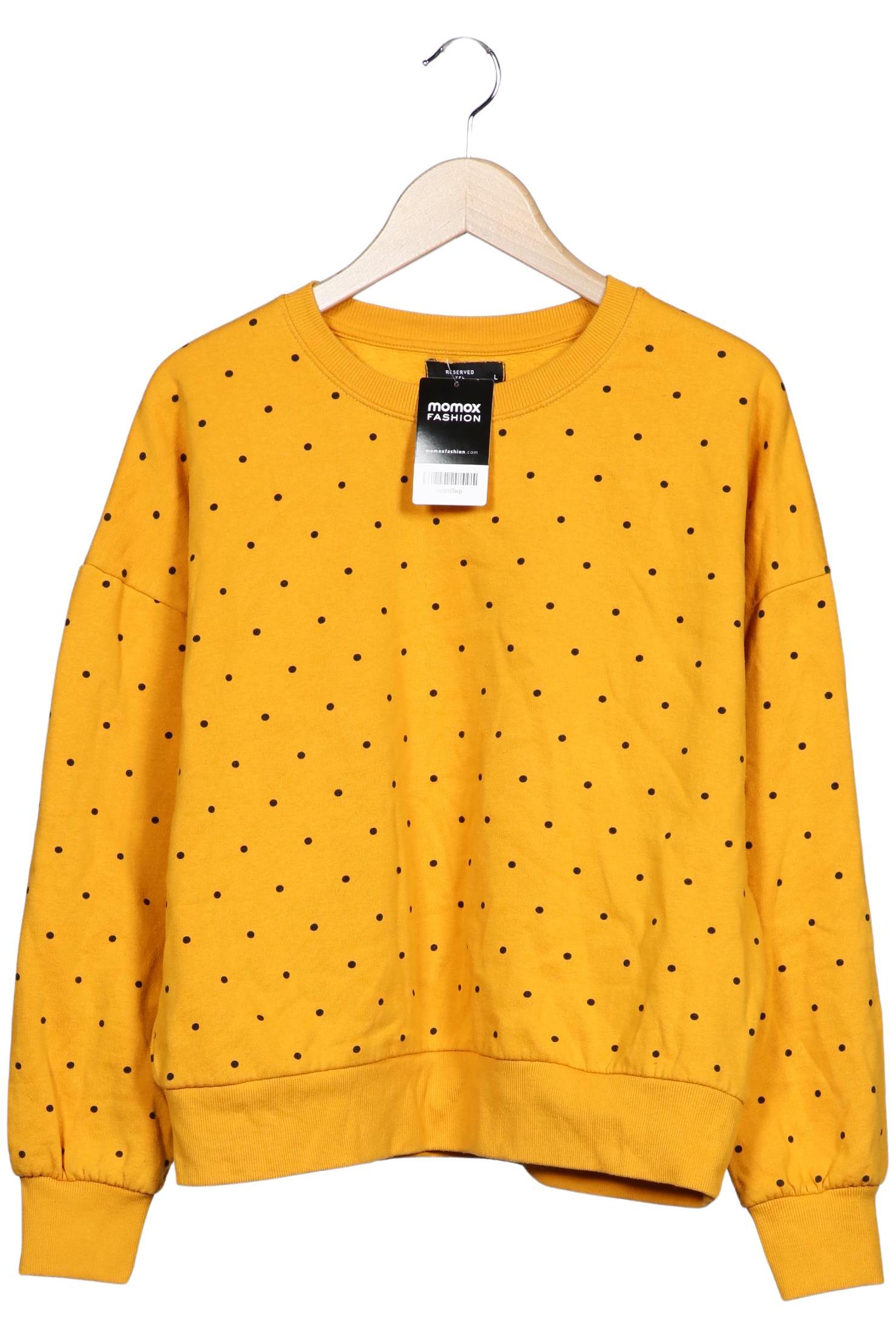 

Reserved Damen Sweatshirt, gelb, Gr. 42