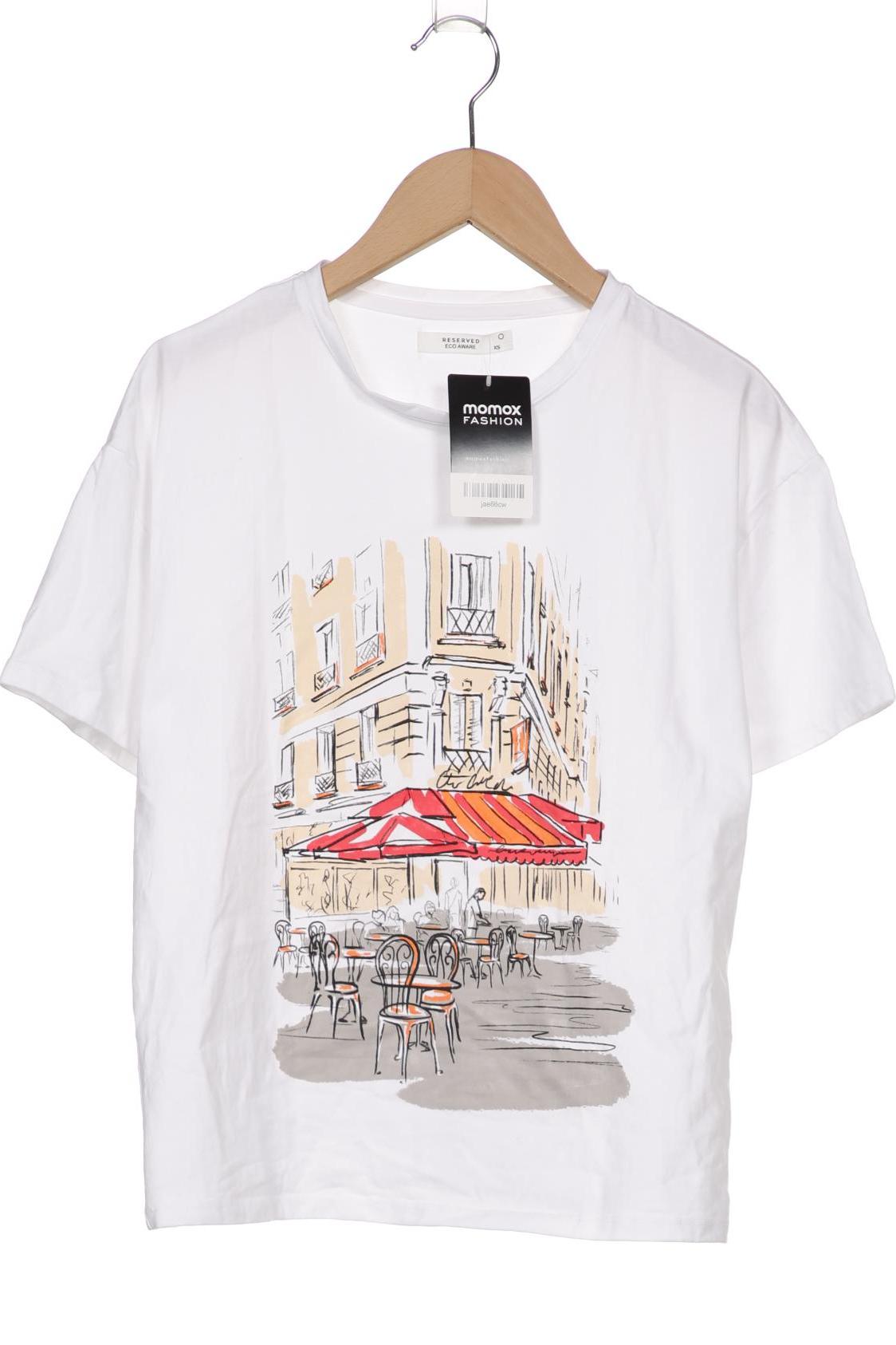 

Reserved Damen T-Shirt, weiß