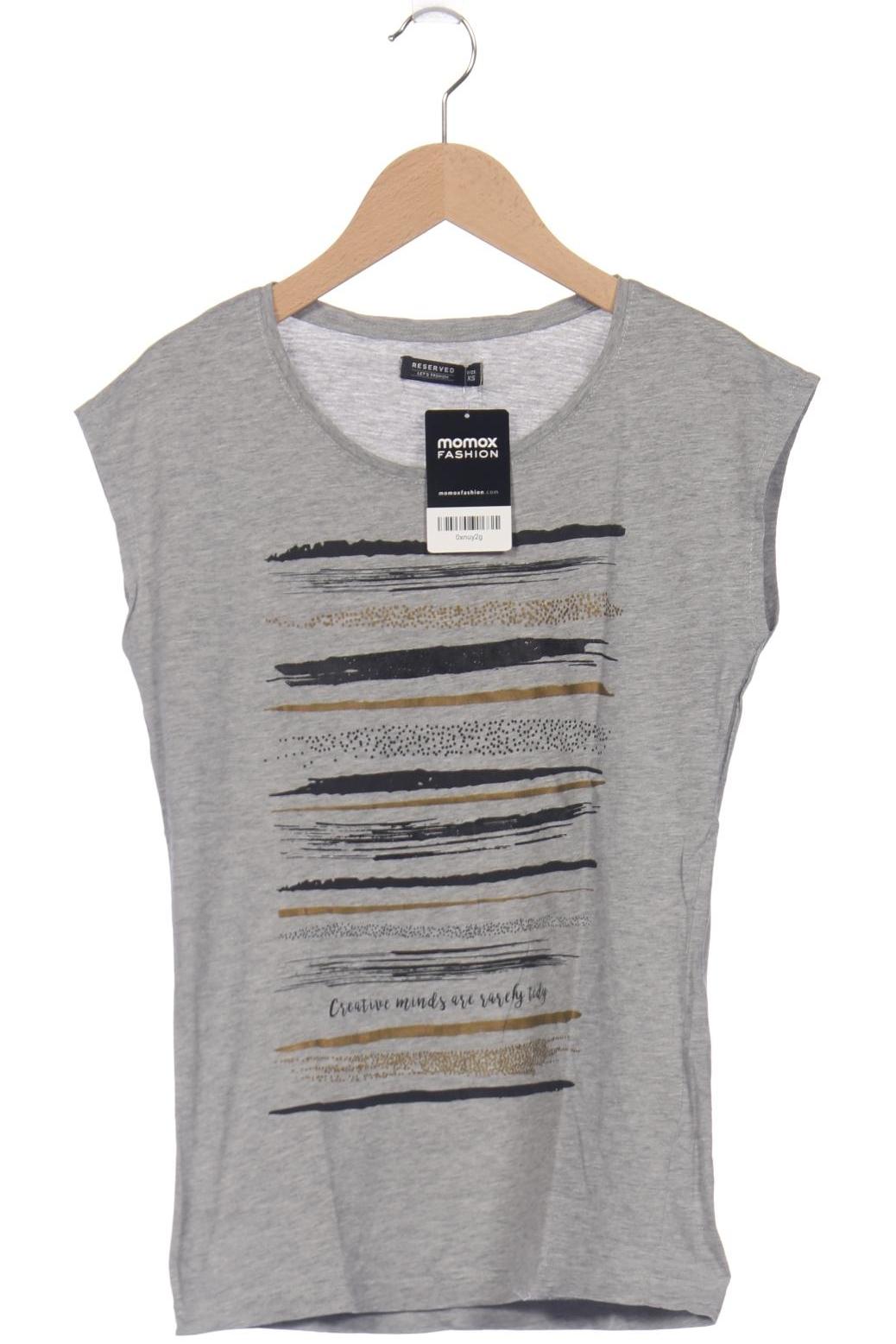 

Reserved Damen T-Shirt, grau, Gr. 34