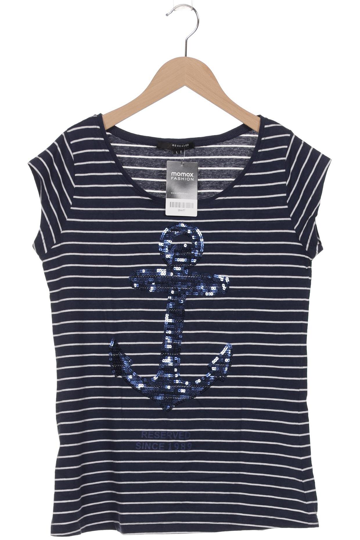 Thumbnail - Reserved Damen T-Shirt, marineblau, Gr. 42