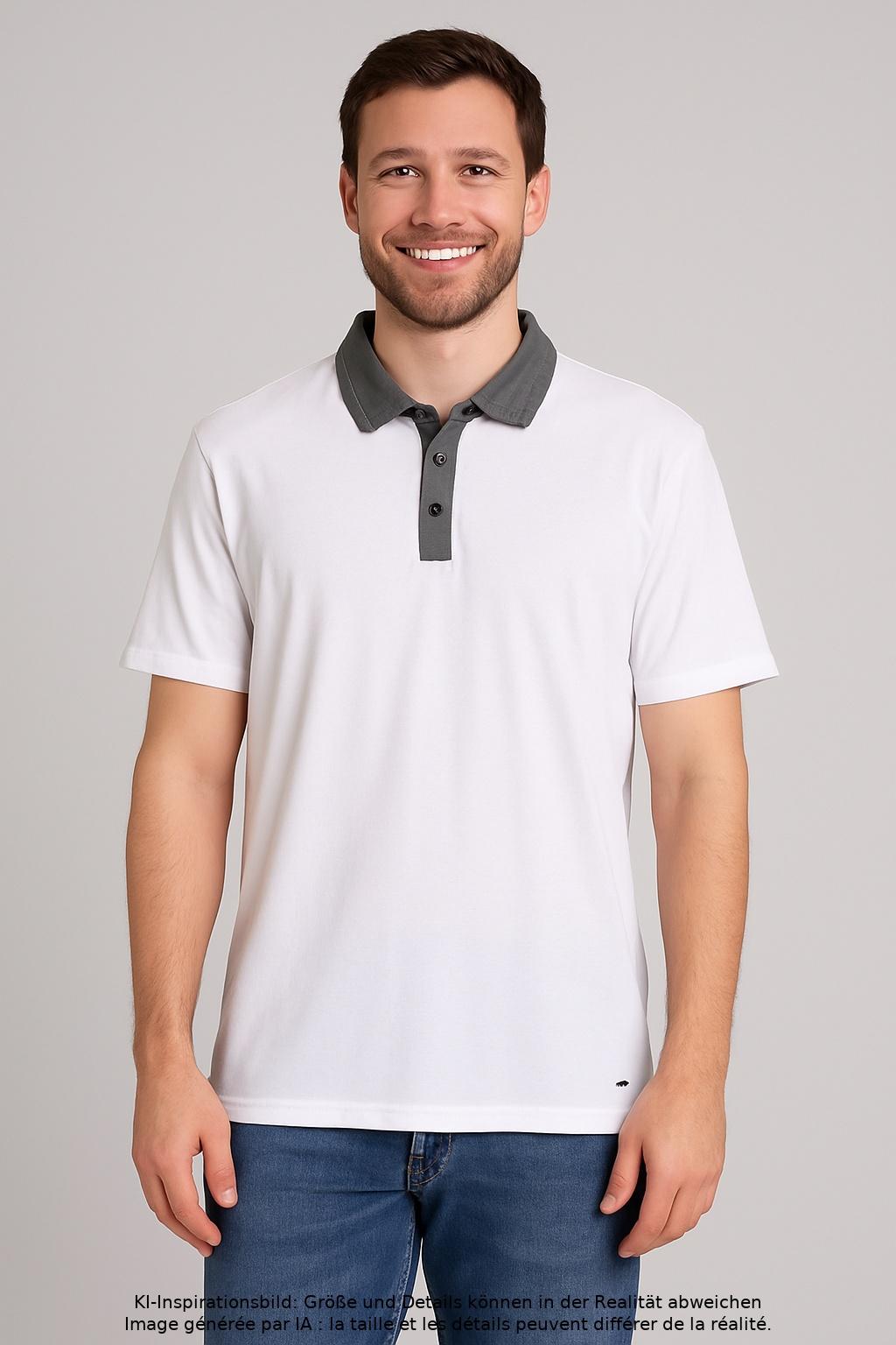 Thumbnail - Reserved Herren Poloshirt, weiß, Gr. 54