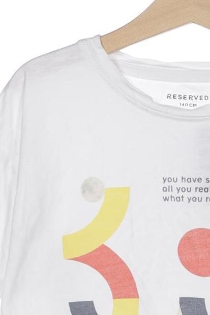 Thumbnail - Reserved Jungen T-Shirt, weiß, Gr. 140