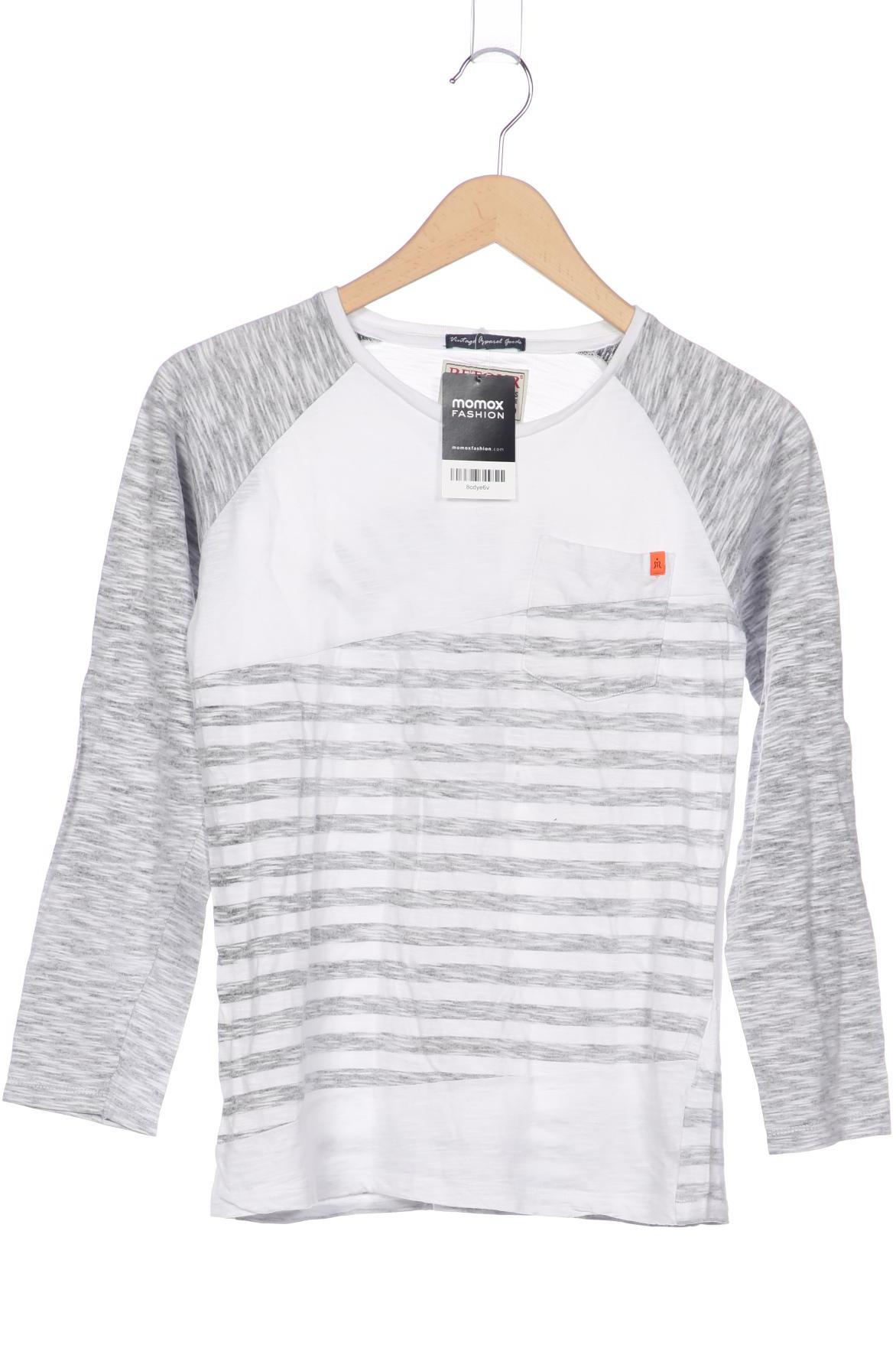 

Retour Denim de luxe Herren Langarmshirt, weiß, Gr. 164