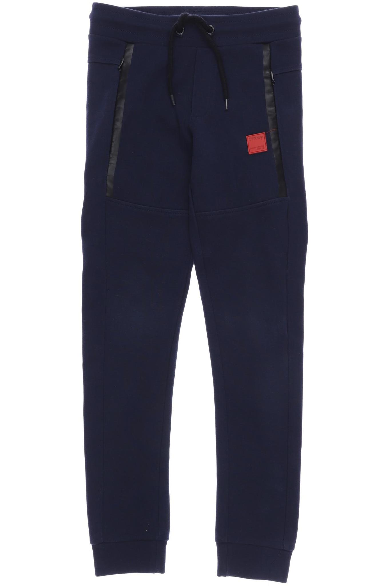 

Retour Denim de luxe Herren Stoffhose, marineblau, Gr. 140