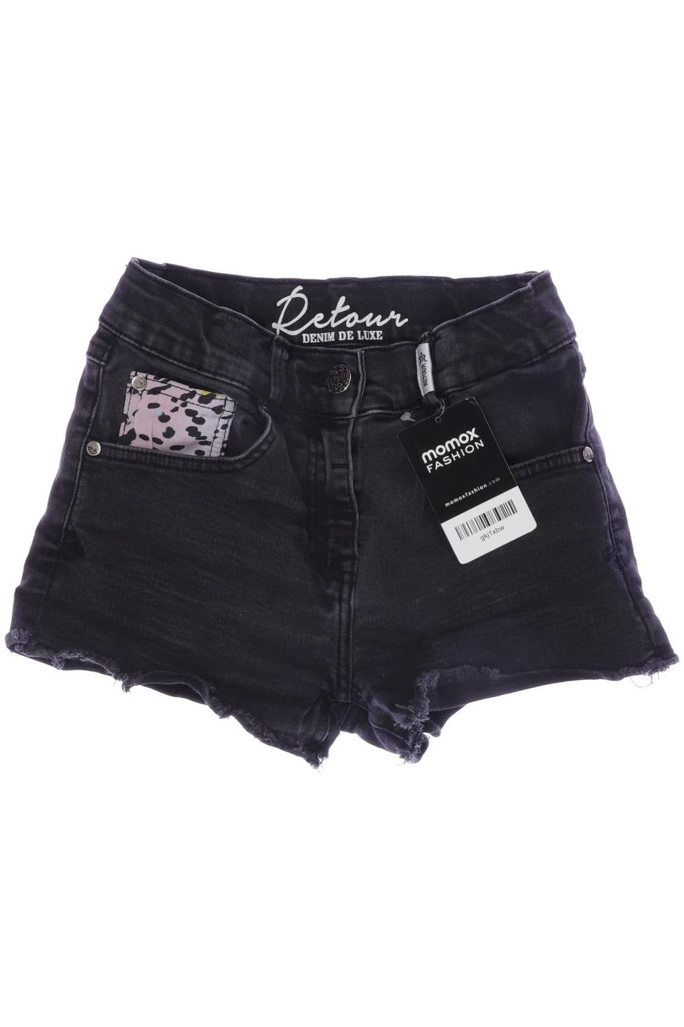 

Retour Denim de luxe Damen Shorts, schwarz, Gr. 152