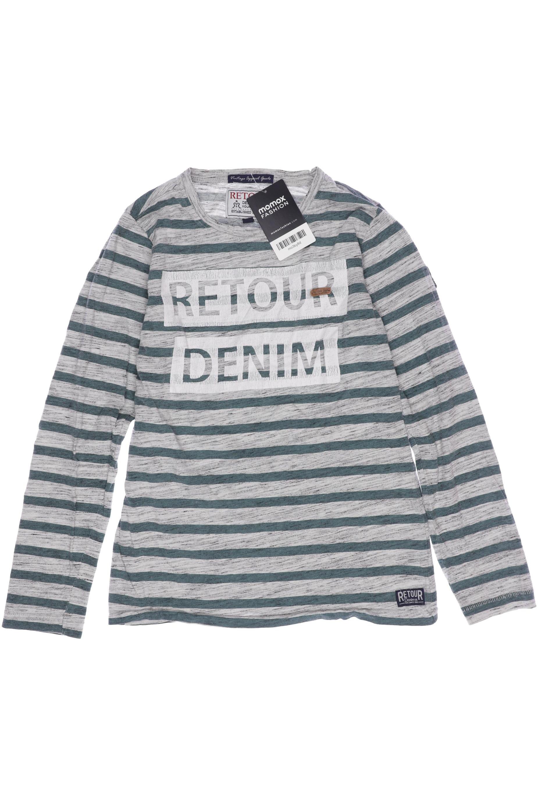 

RETOUR Denim de luxe Jungen Langarmshirt, grau