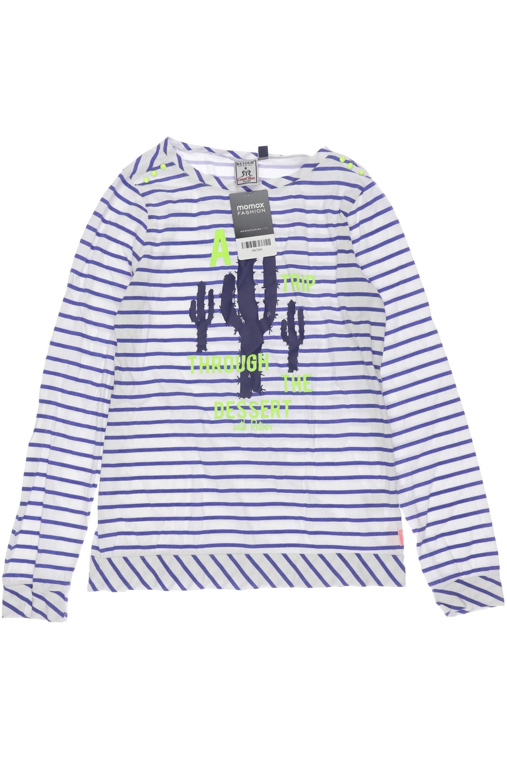 

Retour Denim de luxe Damen Langarmshirt, weiß, Gr. 164