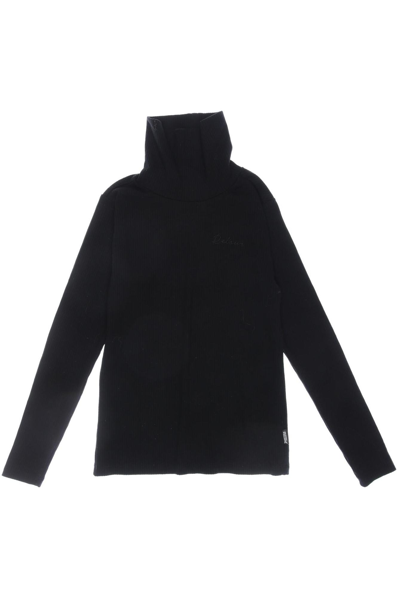 

Retour Denim de luxe Damen Langarmshirt, schwarz, Gr. 140