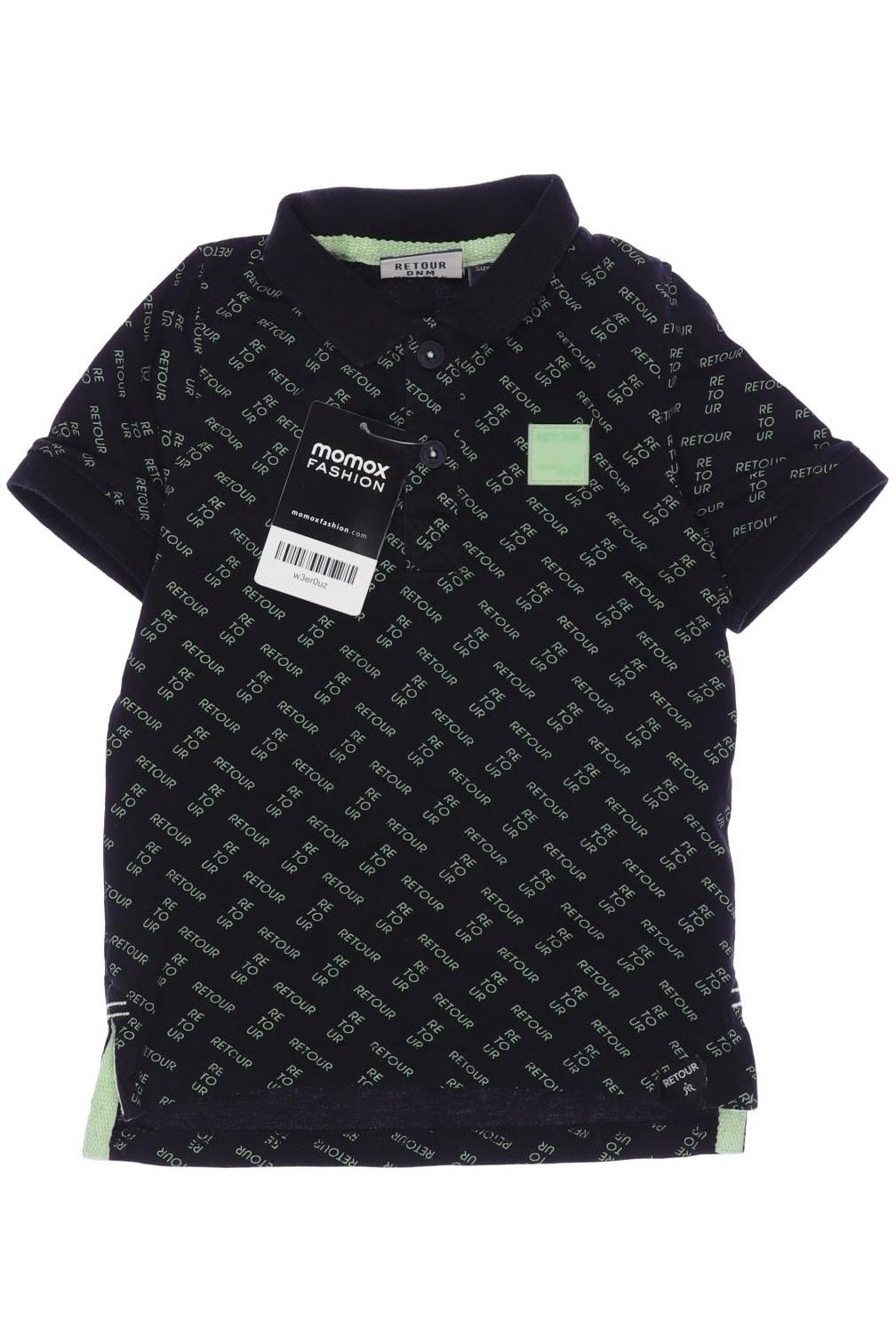 

Retour Denim de luxe Herren Poloshirt, schwarz, Gr. 104