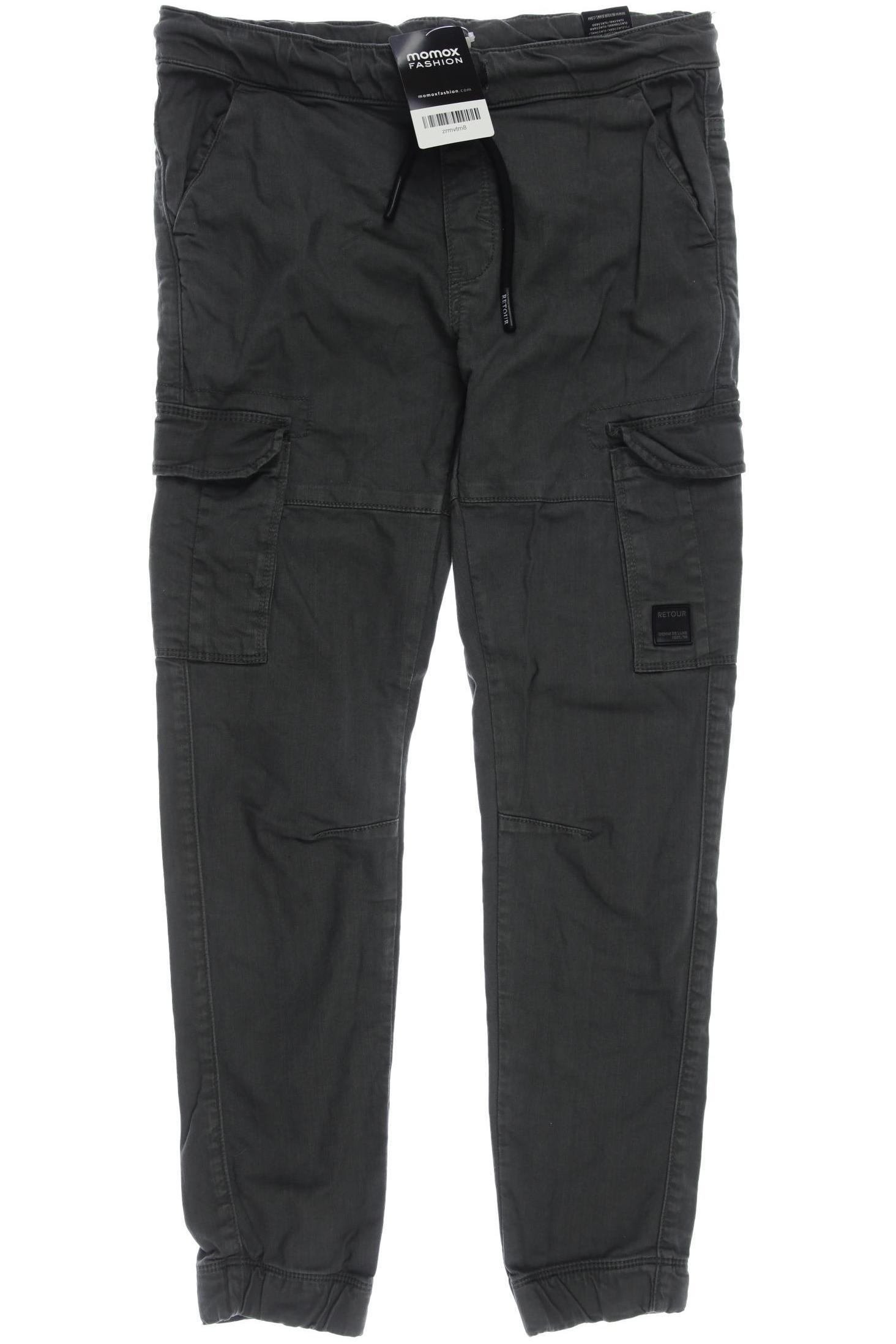 

Retour Denim de luxe Herren Stoffhose, grau, Gr. 152