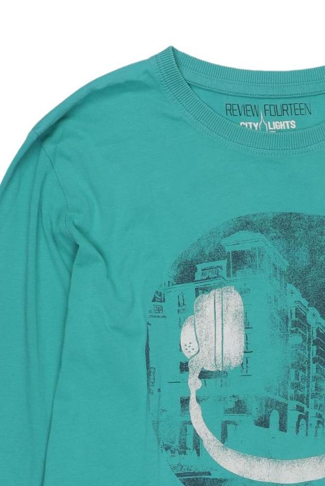 Thumbnail - Review Herren Langarmshirt, türkis, Gr. 158