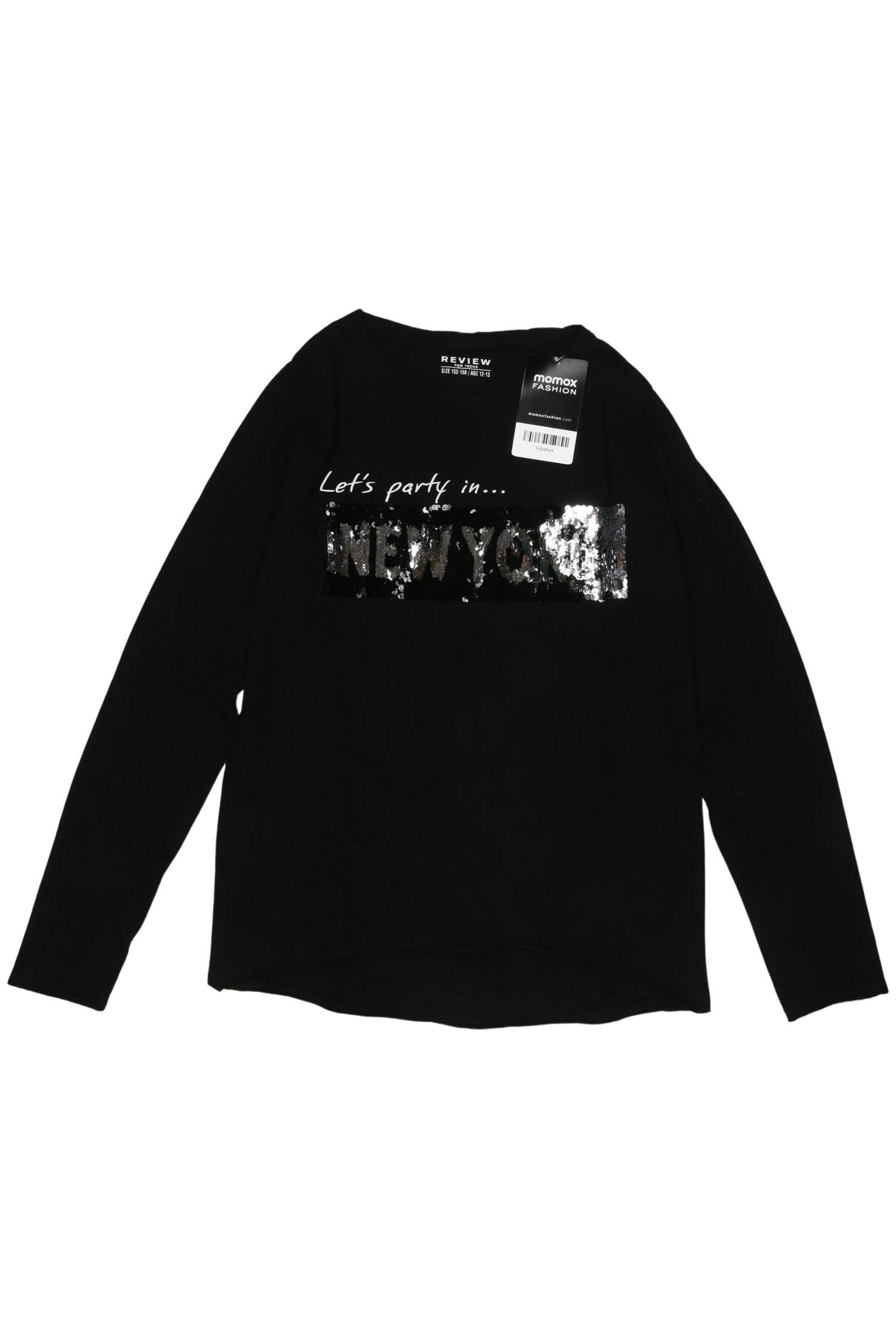 

Review Mädchen Langarmshirt, schwarz, Gr. 152