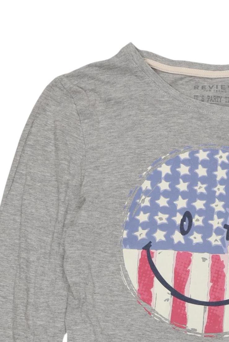 Thumbnail - Review Mädchen Langarmshirt, grau, Gr. 176