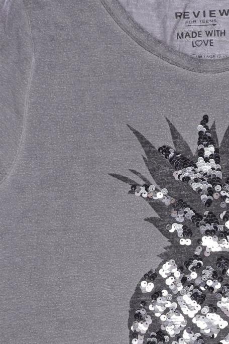 Thumbnail - Review Mädchen T-Shirt, grau, Gr. 152