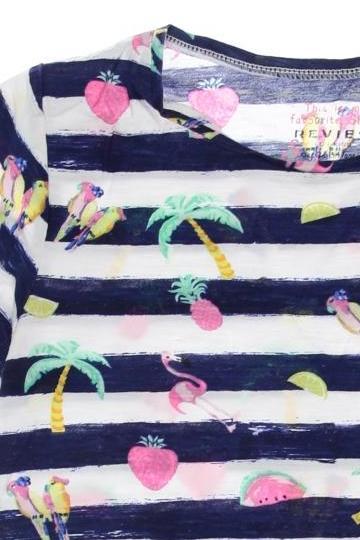 Thumbnail - Review Mädchen T-Shirt, marineblau, Gr. 128