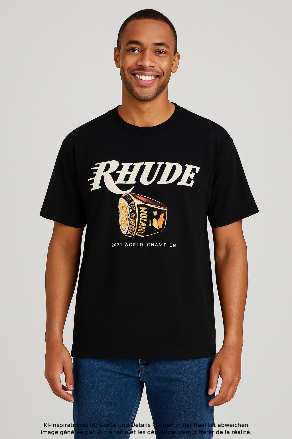 Thumbnail - Rhude Herren T-Shirt, schwarz, Gr. 54