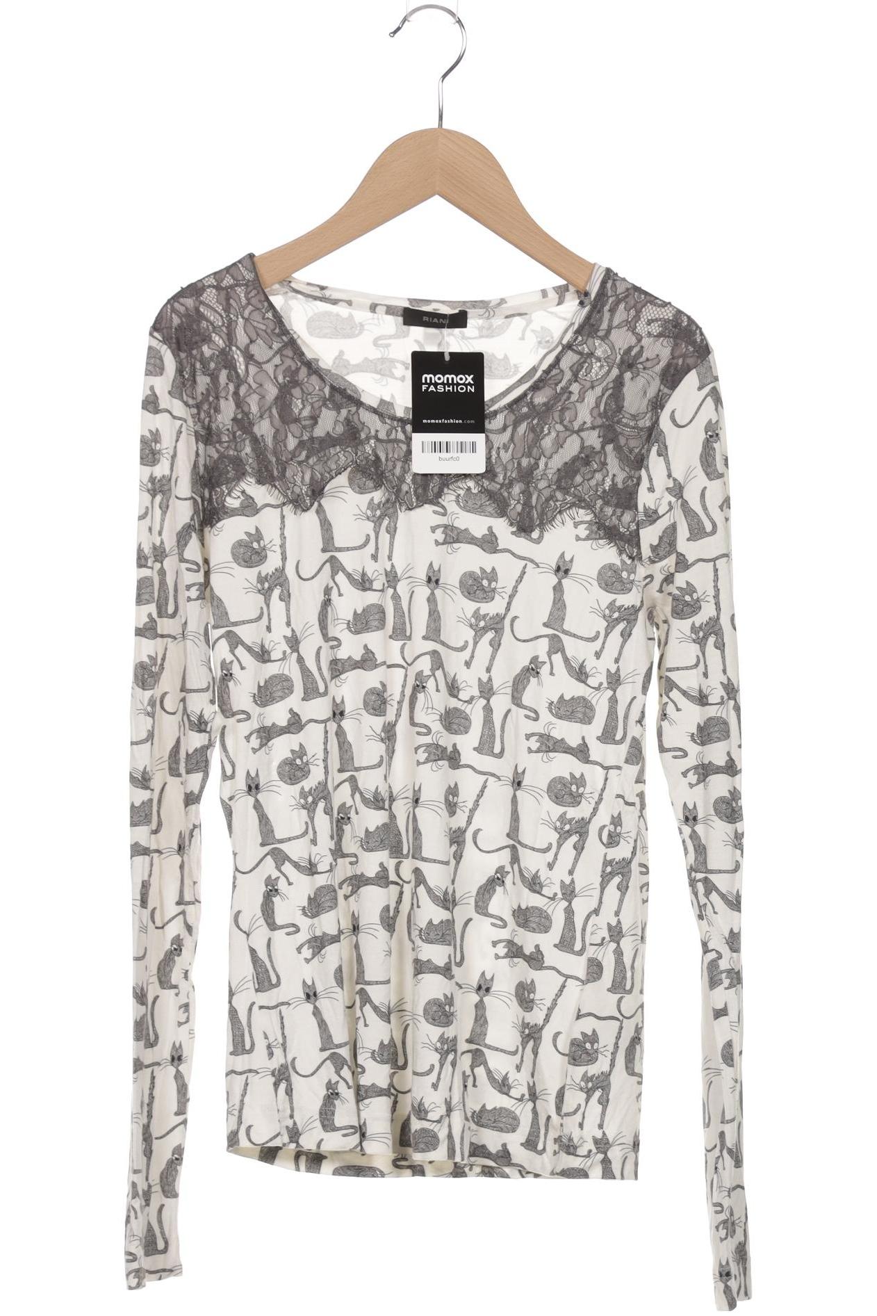 

Riani Damen Langarmshirt, weiß, Gr. 40