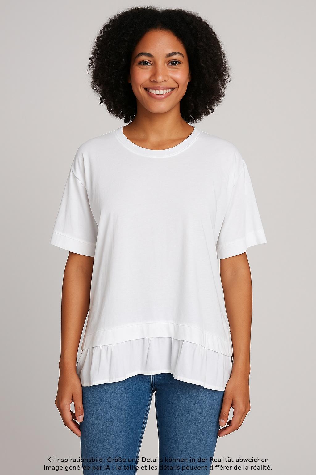 

Riani Damen T-Shirt, weiß, Gr. 48