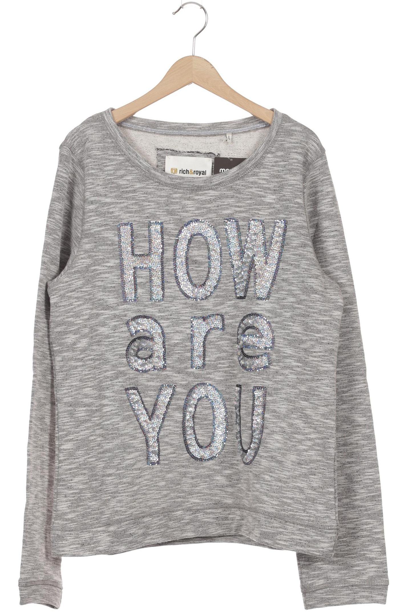

Rich & Royal Damen Sweatshirt, grau, Gr. 42