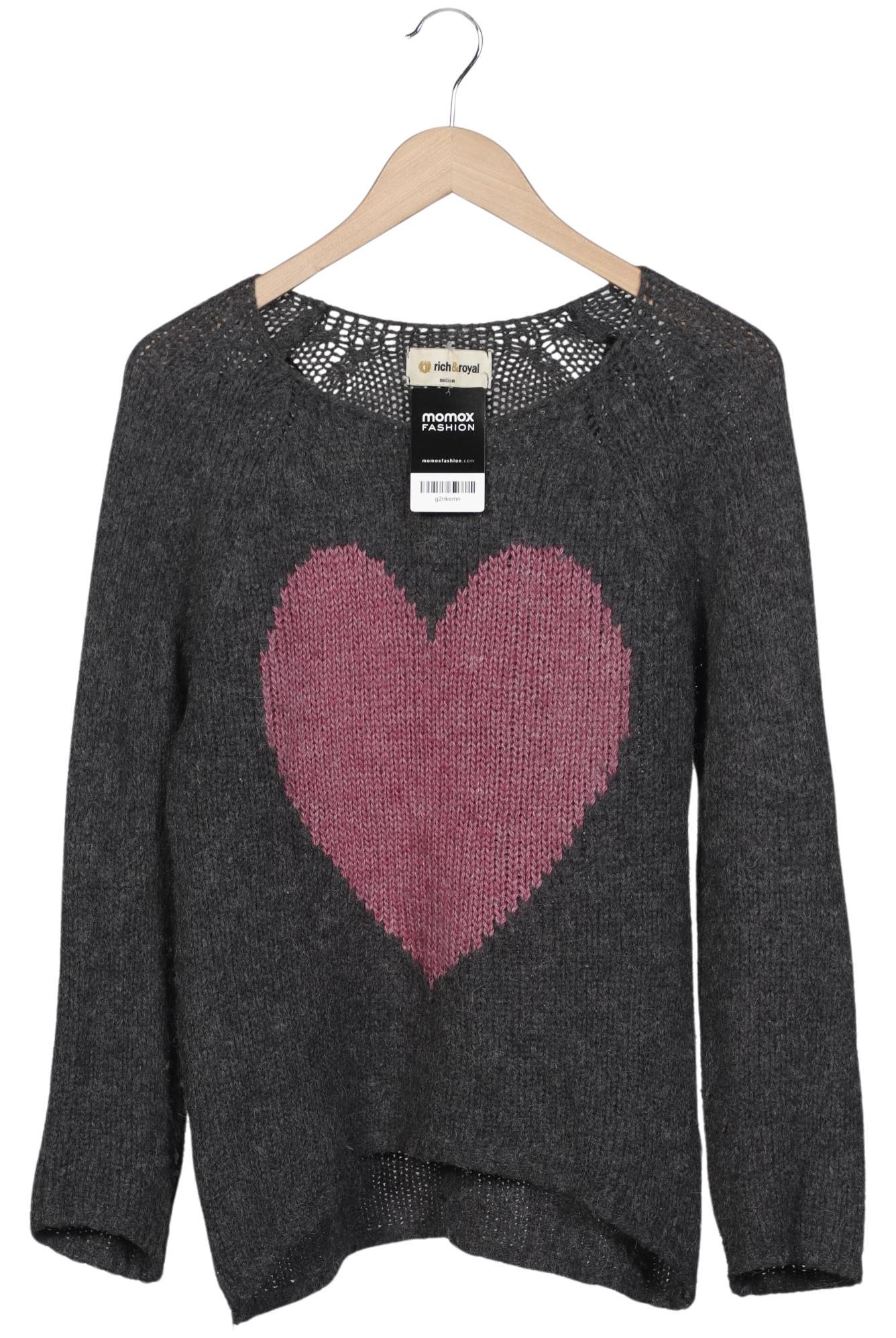 

Rich & Royal Damen Pullover, grau, Gr. 38