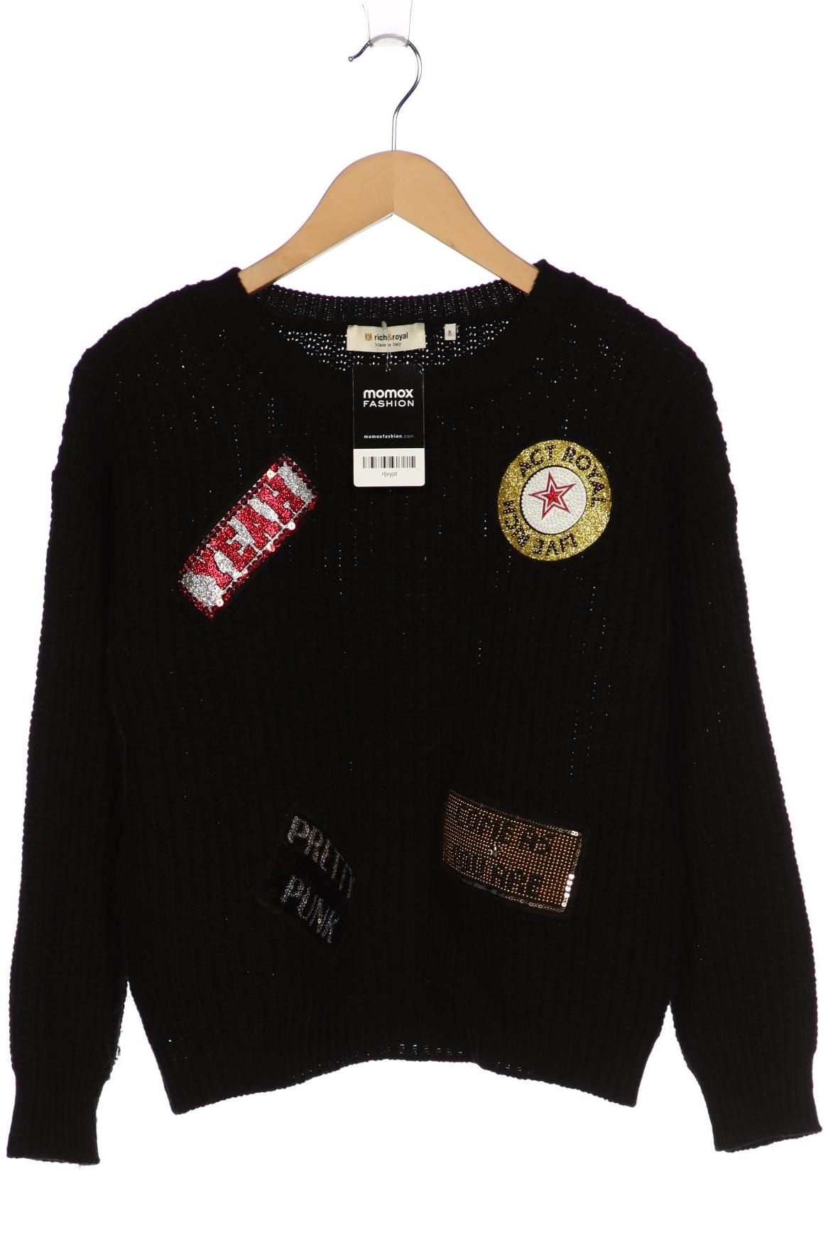 

Rich & Royal Damen Pullover, schwarz, Gr. 36