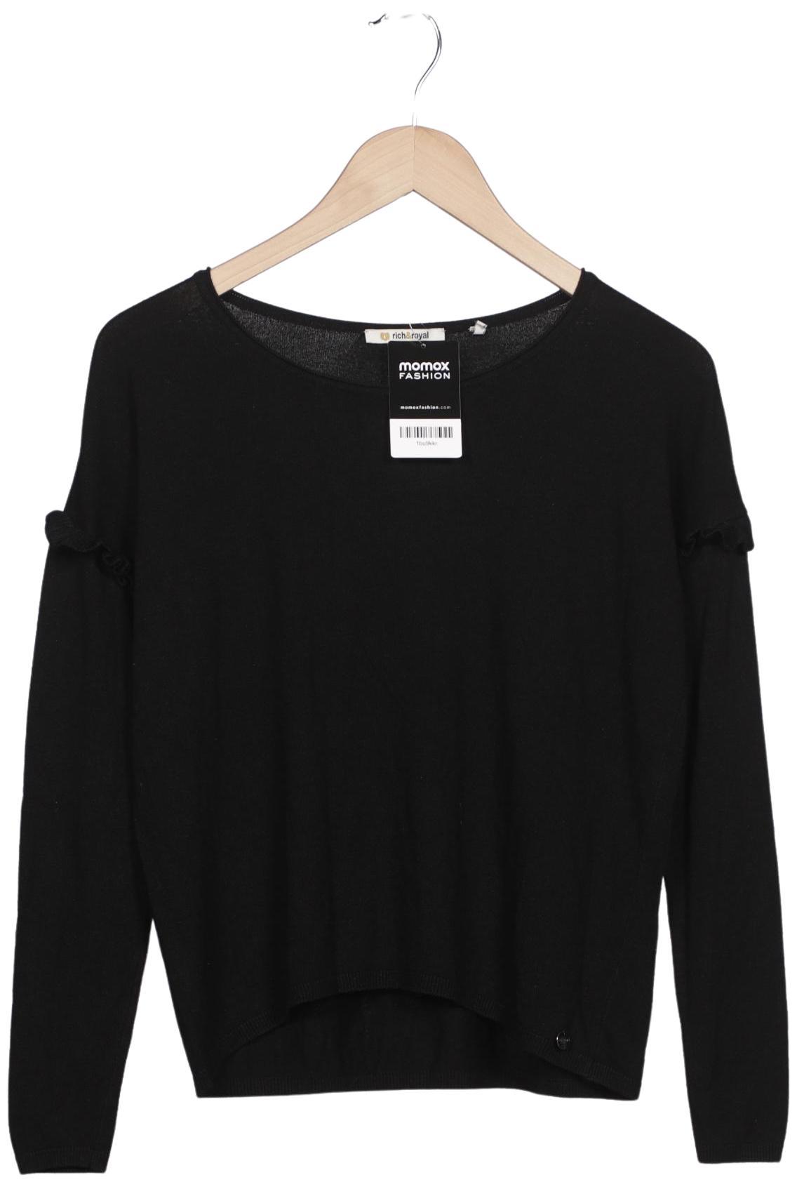 

Rich & Royal Damen Pullover, schwarz, Gr. 34