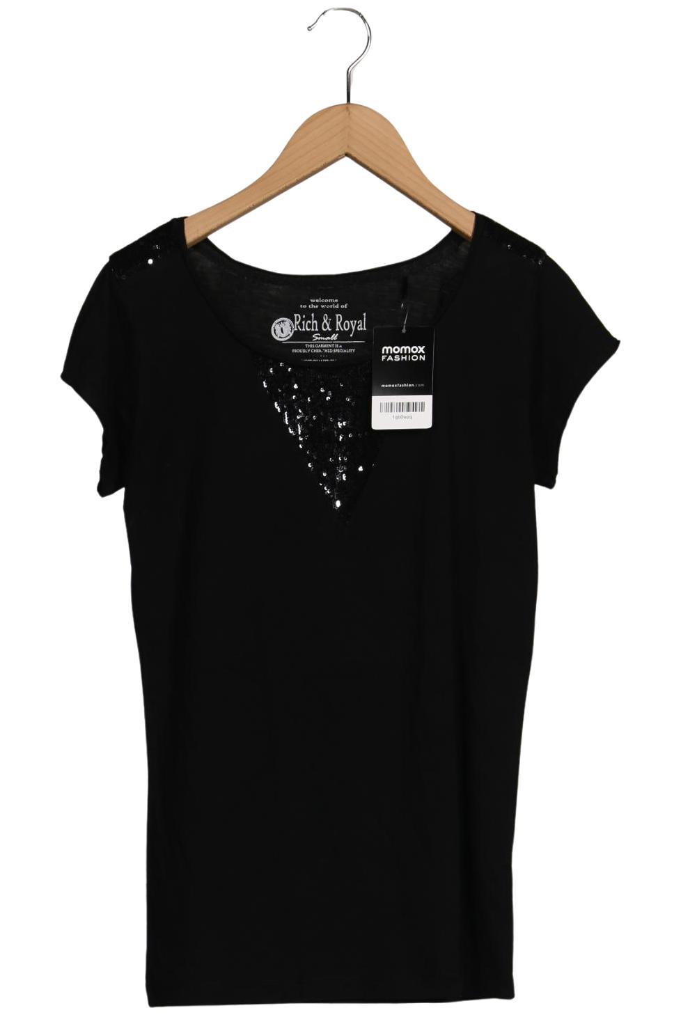 

Rich & Royal Damen T-Shirt, schwarz, Gr. 36