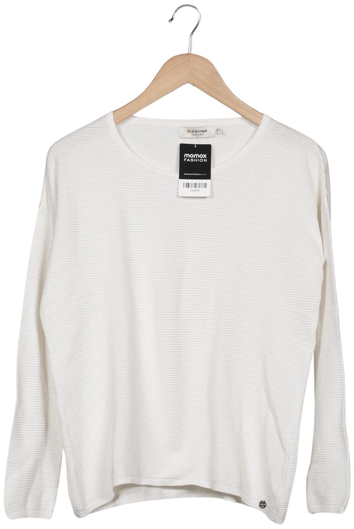 

Rich & Royal Damen Pullover, weiß, Gr. 34