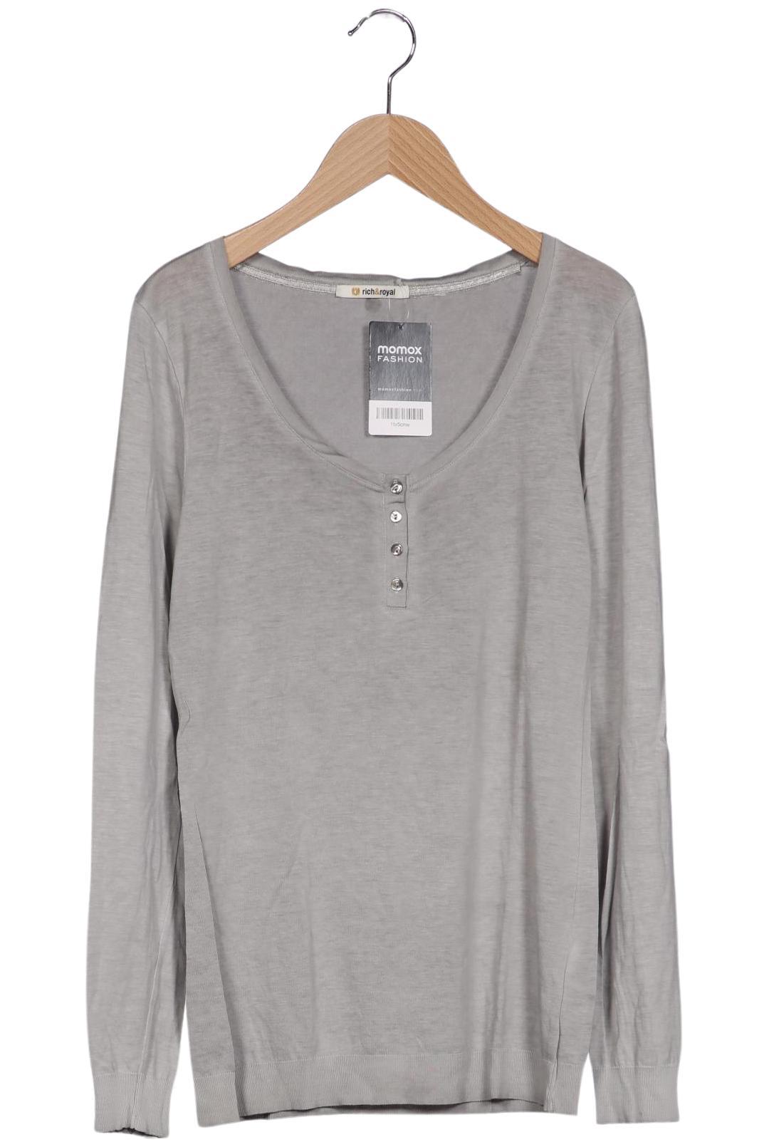 

Rich & Royal Damen Langarmshirt, grau, Gr. 34
