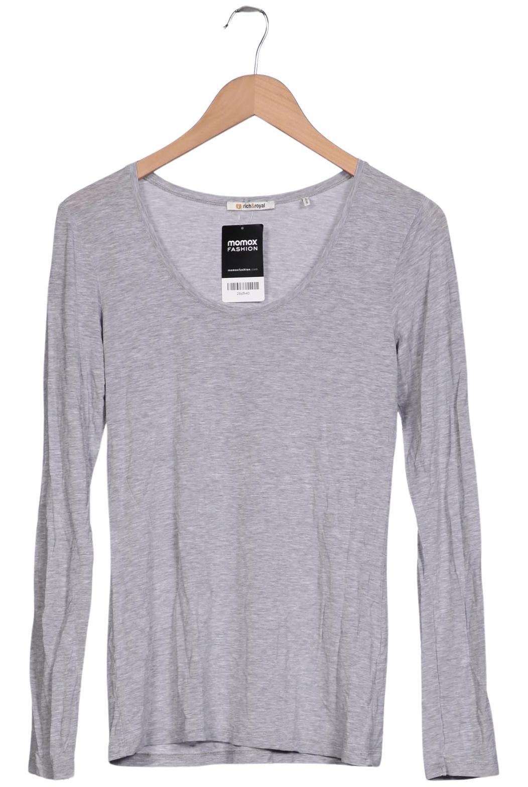 

Rich & Royal Damen Langarmshirt, grau, Gr. 38