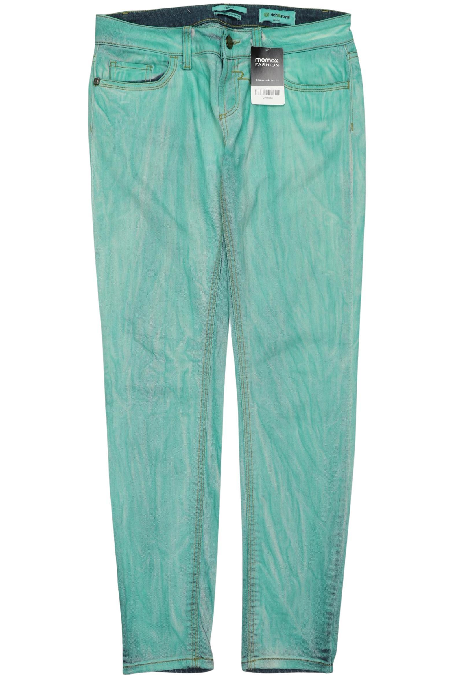 

Rich & Royal Damen Jeans, grün, Gr. 28