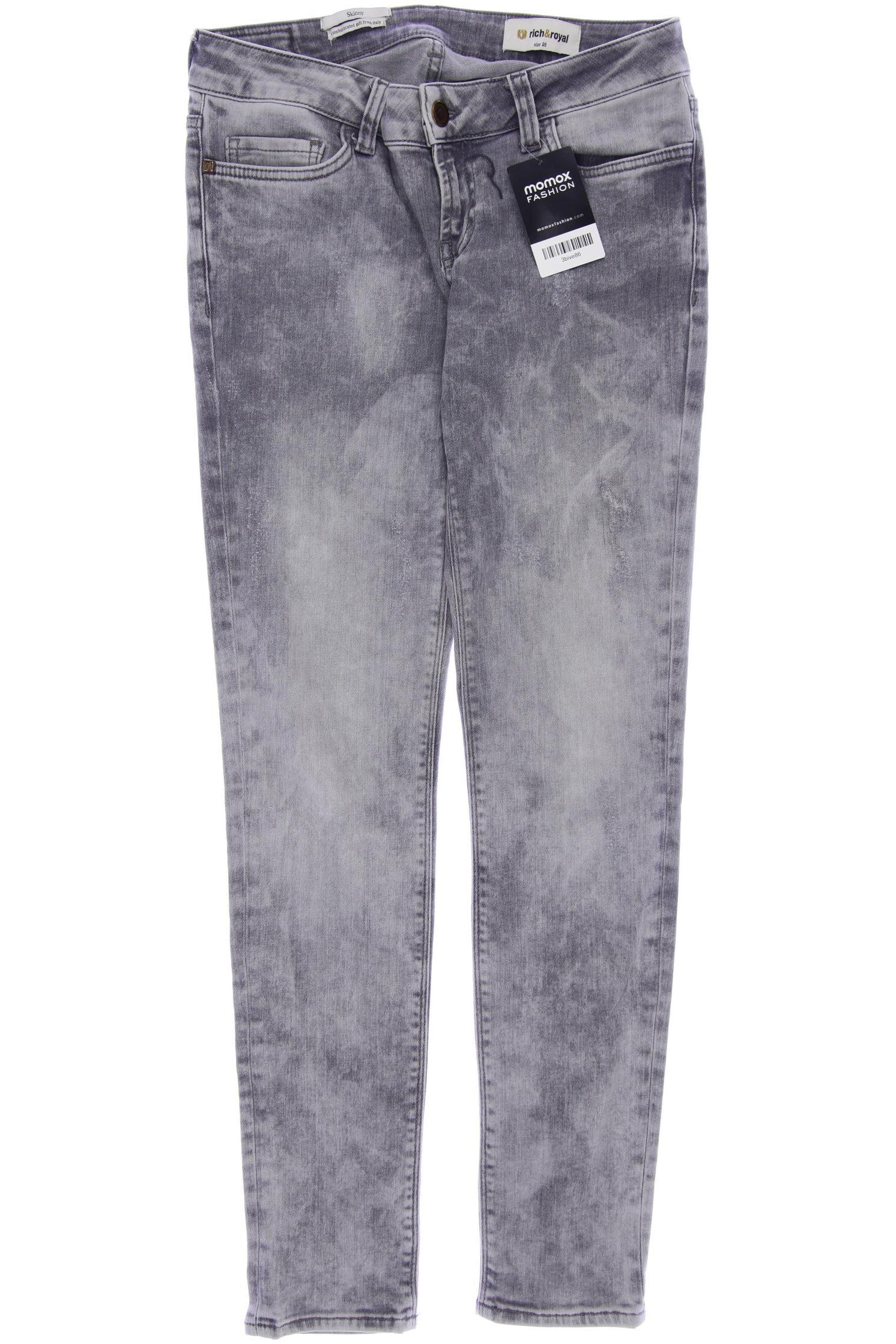 

Rich & Royal Damen Jeans, grau, Gr. 28