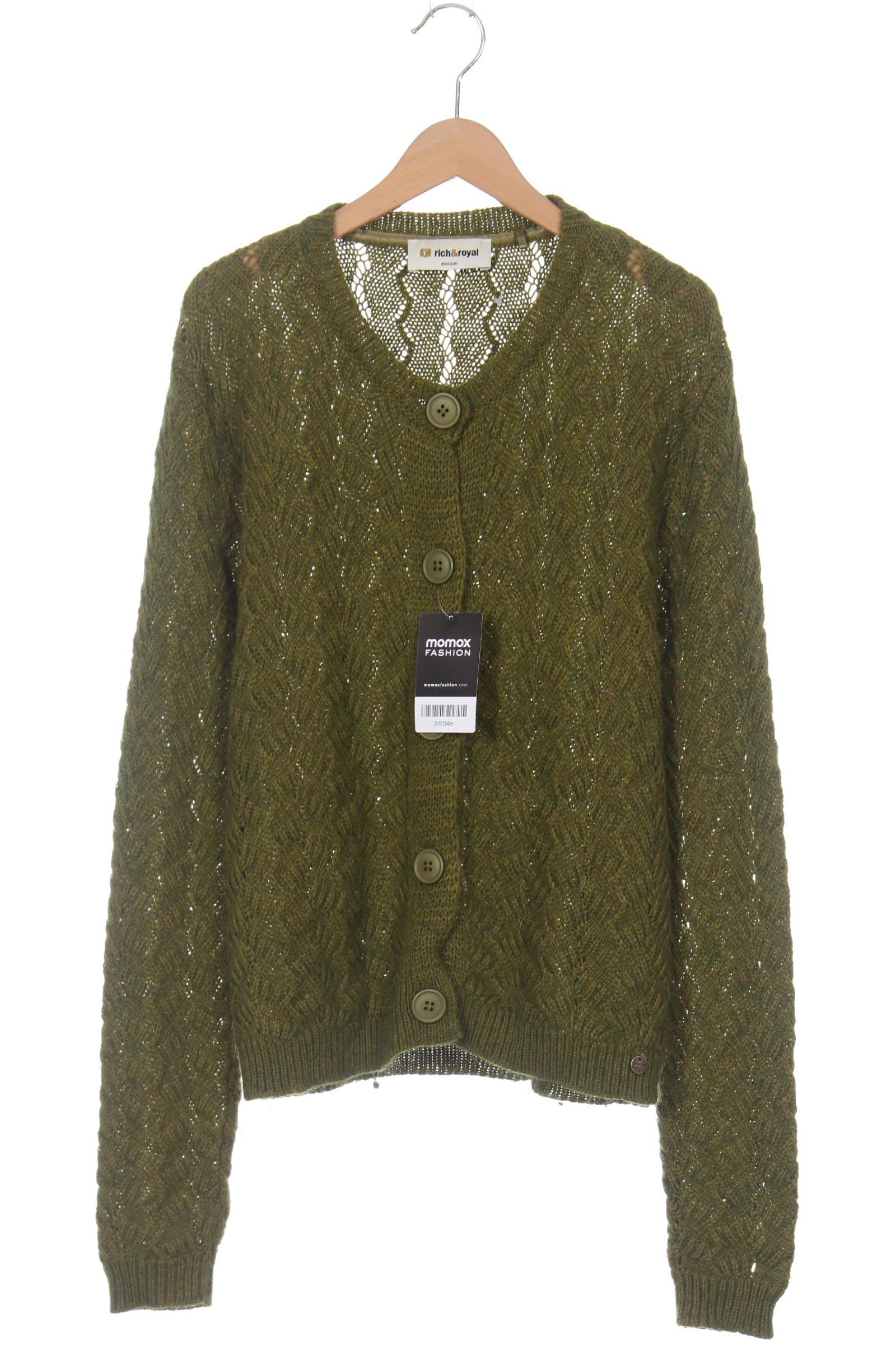 

Rich & Royal Damen Strickjacke, grün, Gr. 38