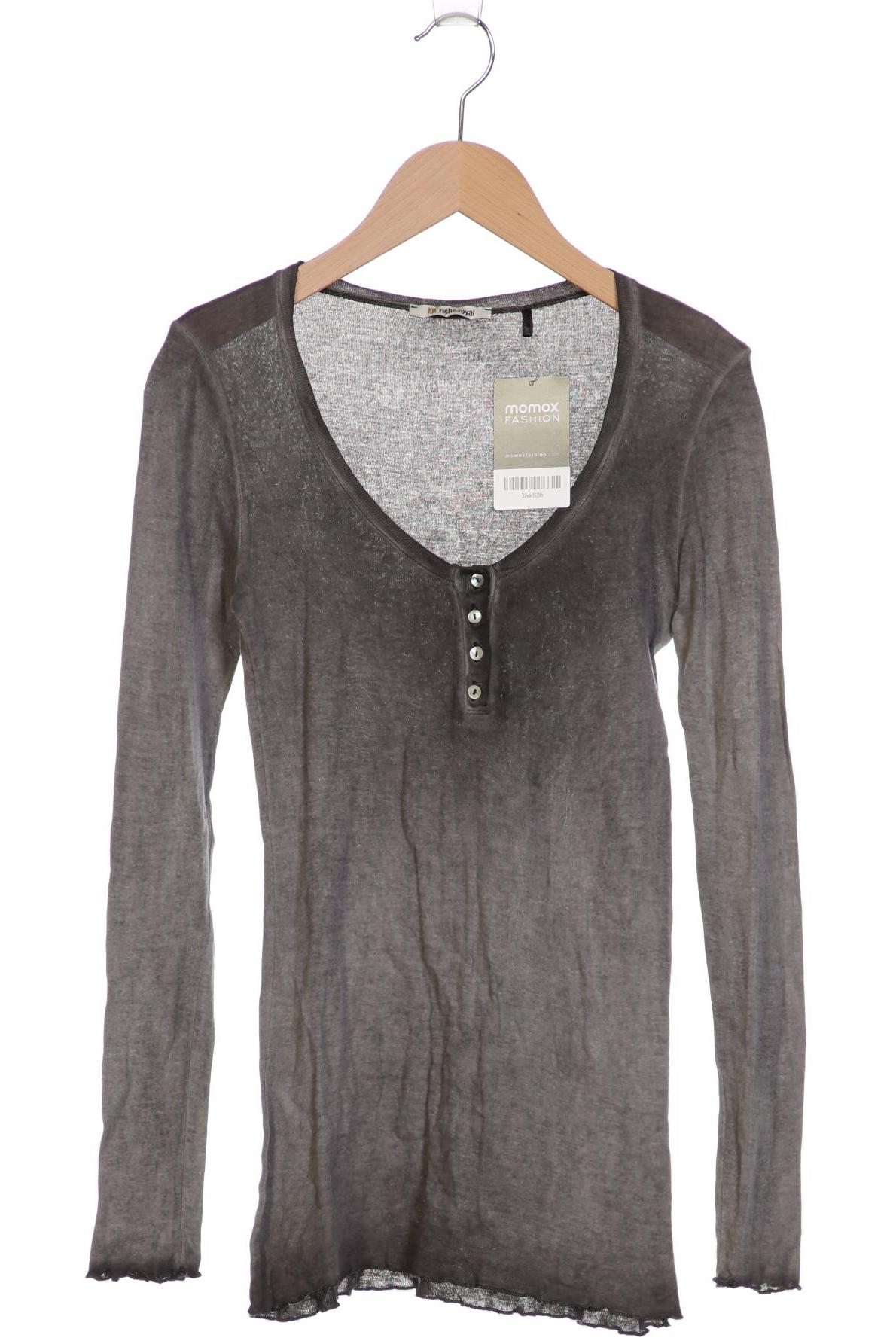 

Rich & Royal Damen Langarmshirt, grau, Gr. 36