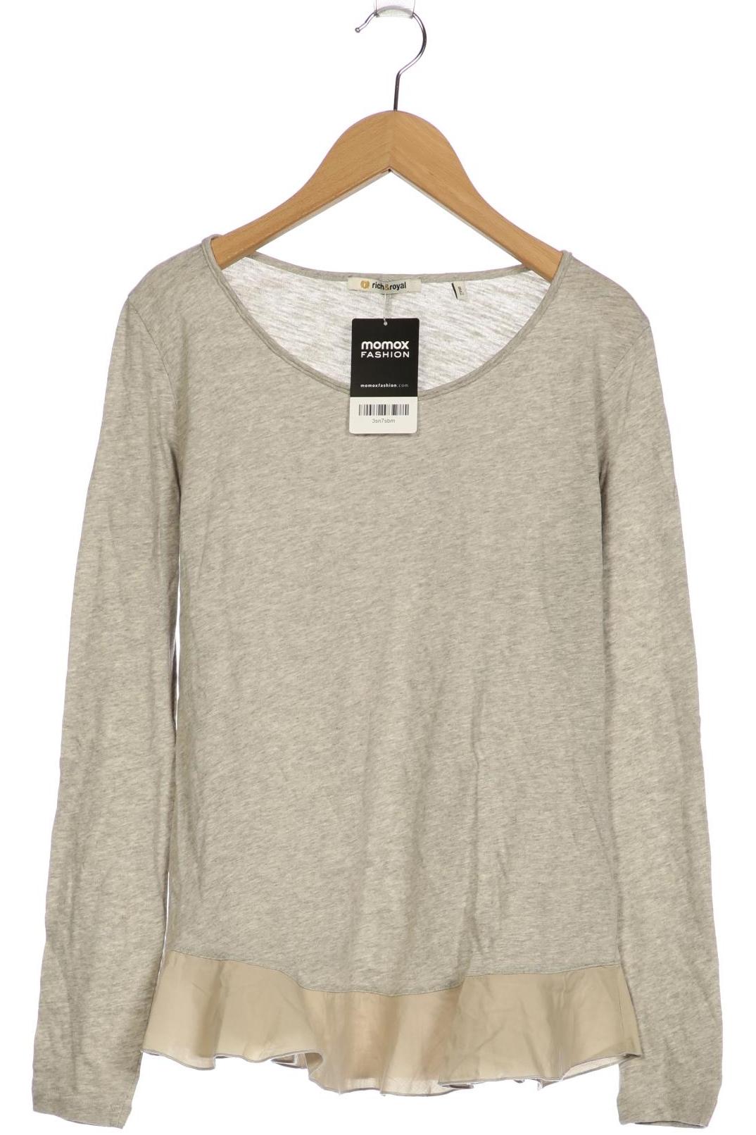 

Rich & Royal Damen Langarmshirt, grau, Gr. 36