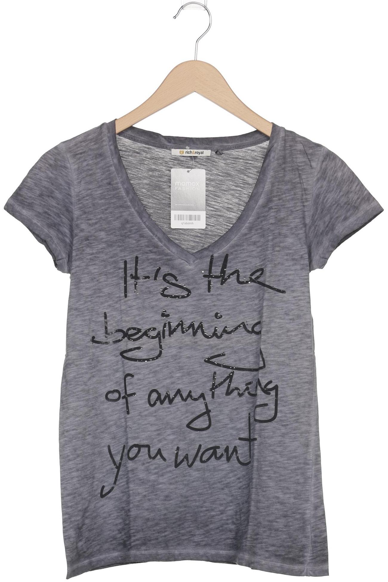 

Rich & Royal Damen T-Shirt, grau, Gr. 36
