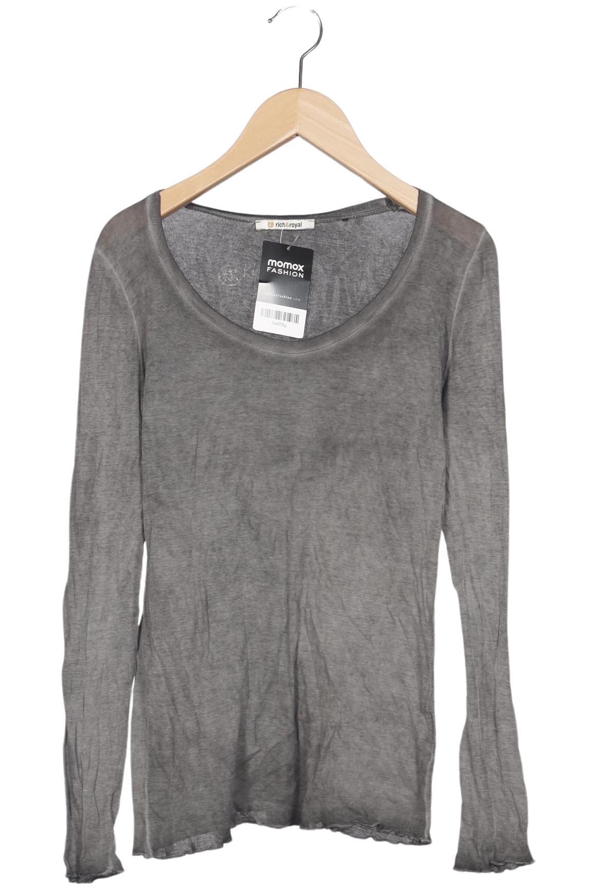 

Rich & Royal Damen Langarmshirt, grau, Gr. 34