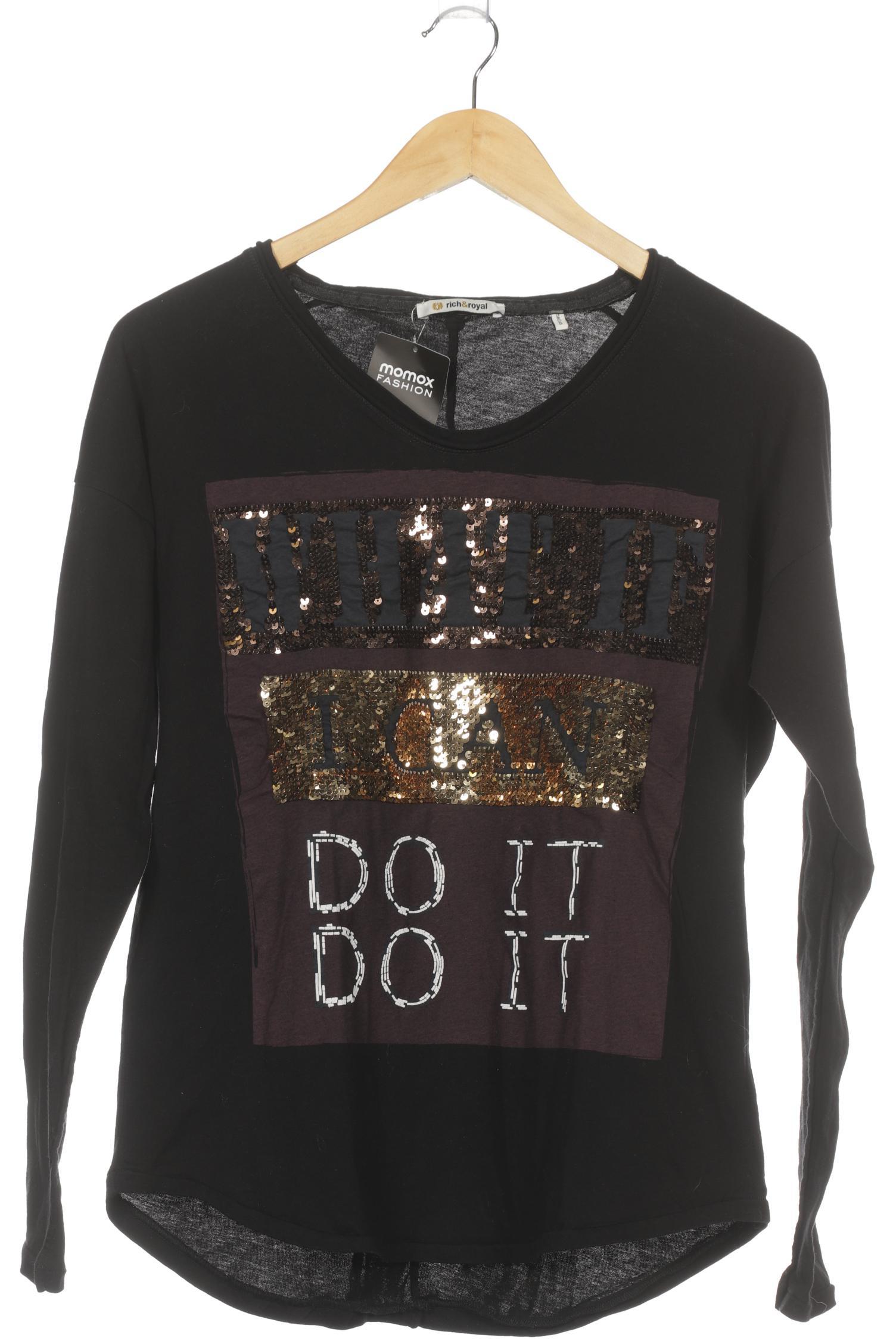 

Rich & Royal Damen Langarmshirt, schwarz, Gr. 38