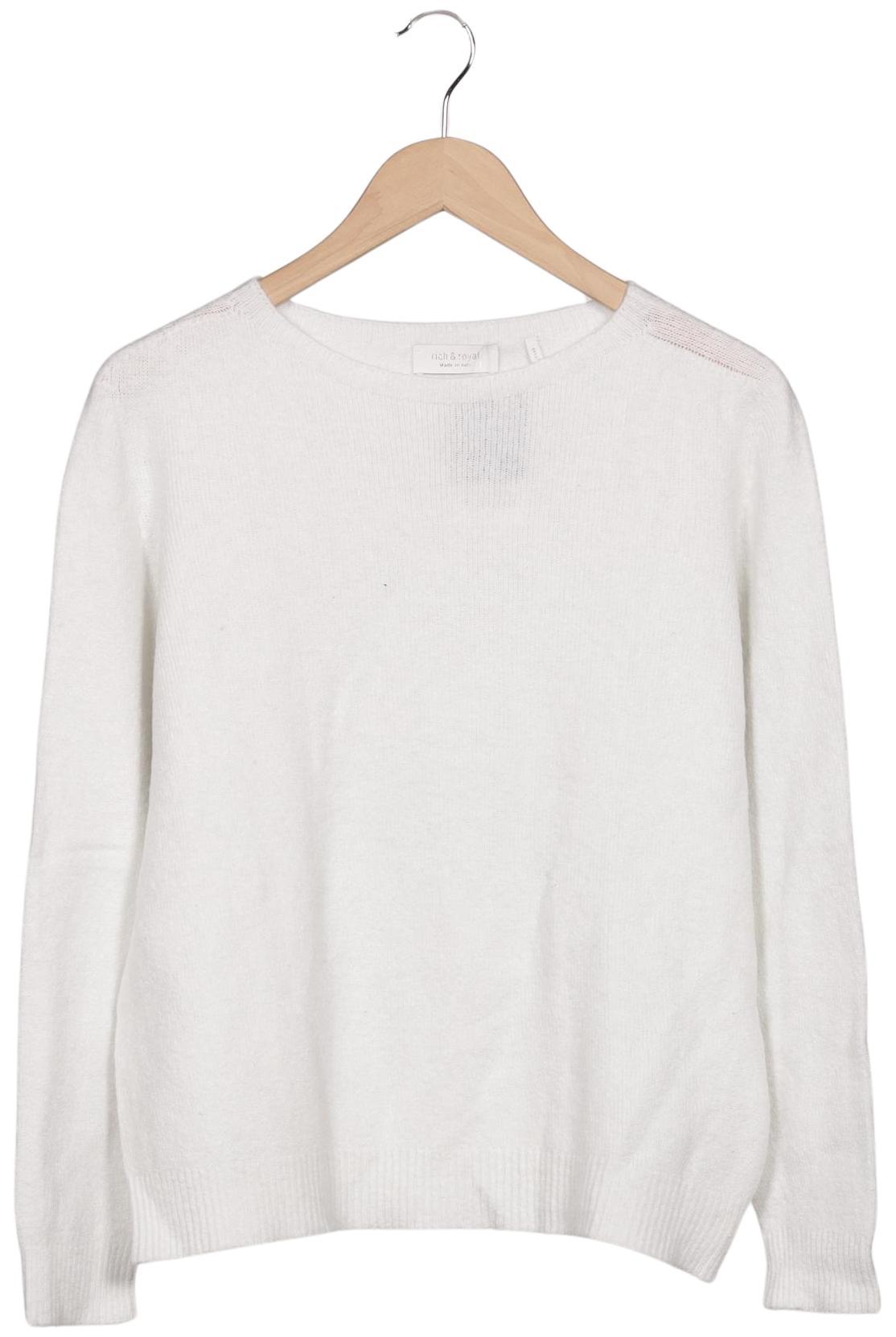 

Rich & Royal Damen Pullover, weiß, Gr. 36
