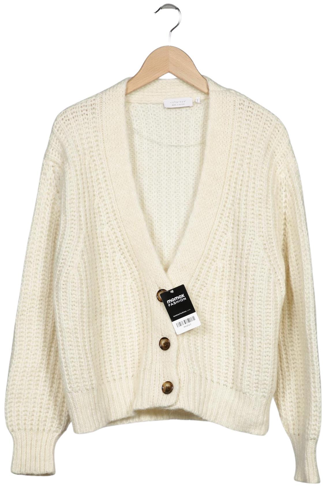 

Rich & Royal Damen Strickjacke, cremeweiß, Gr. 36