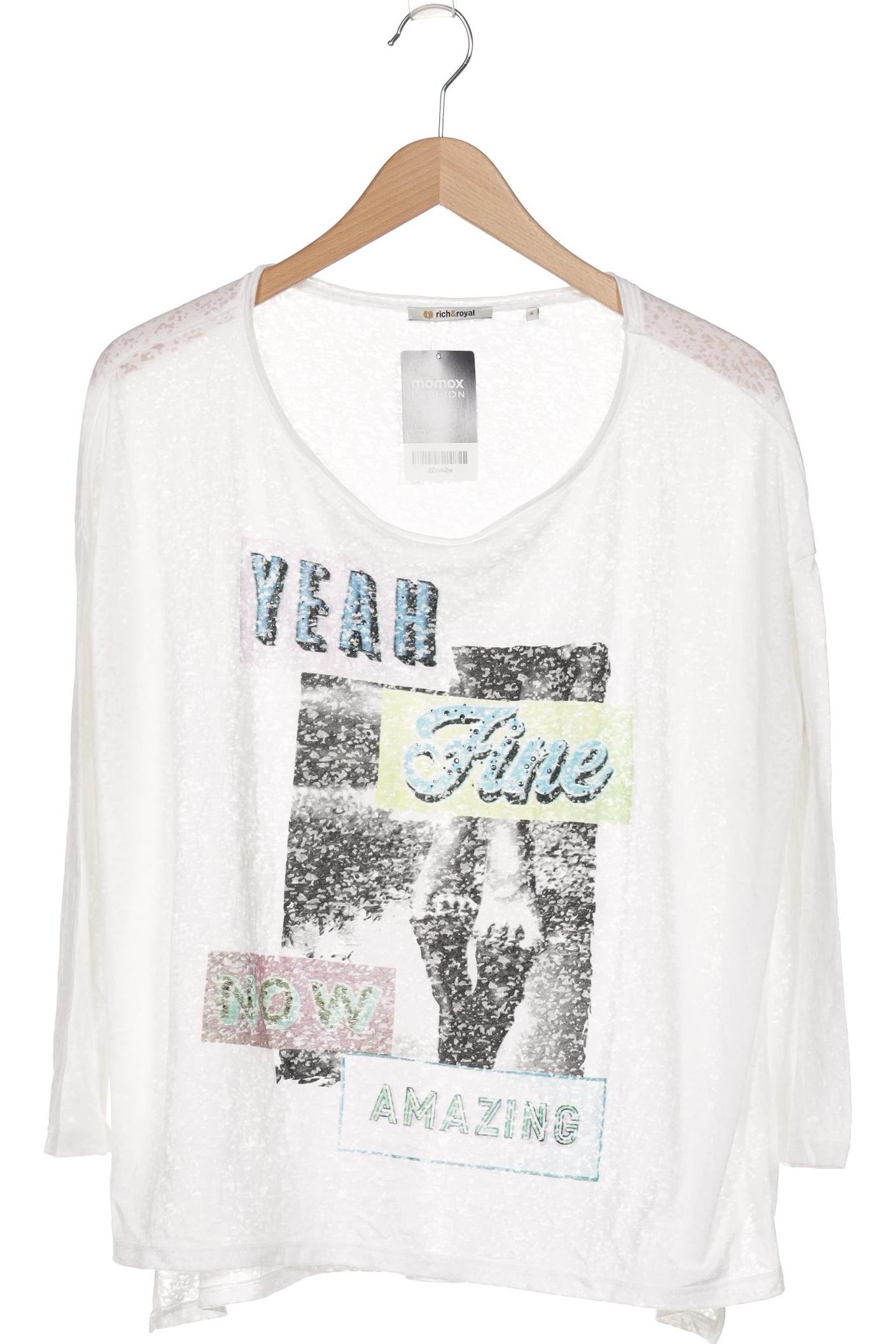 

Rich & Royal Damen Langarmshirt, weiß, Gr. 42