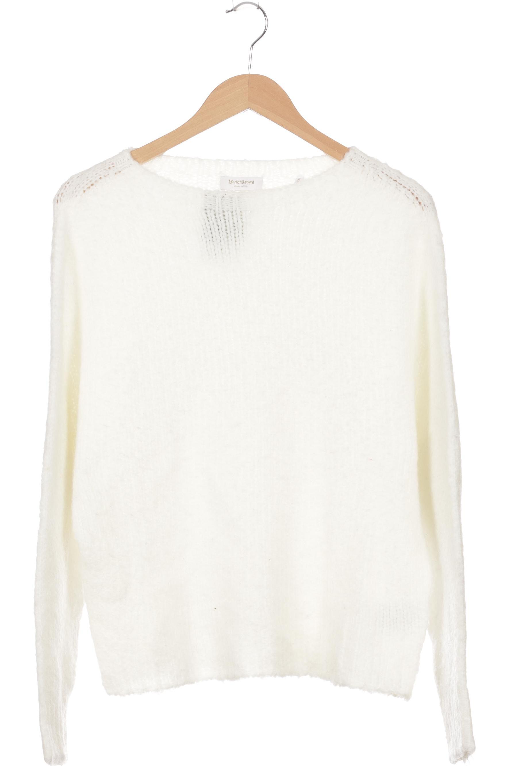

Rich & Royal Damen Pullover, weiß, Gr. 36