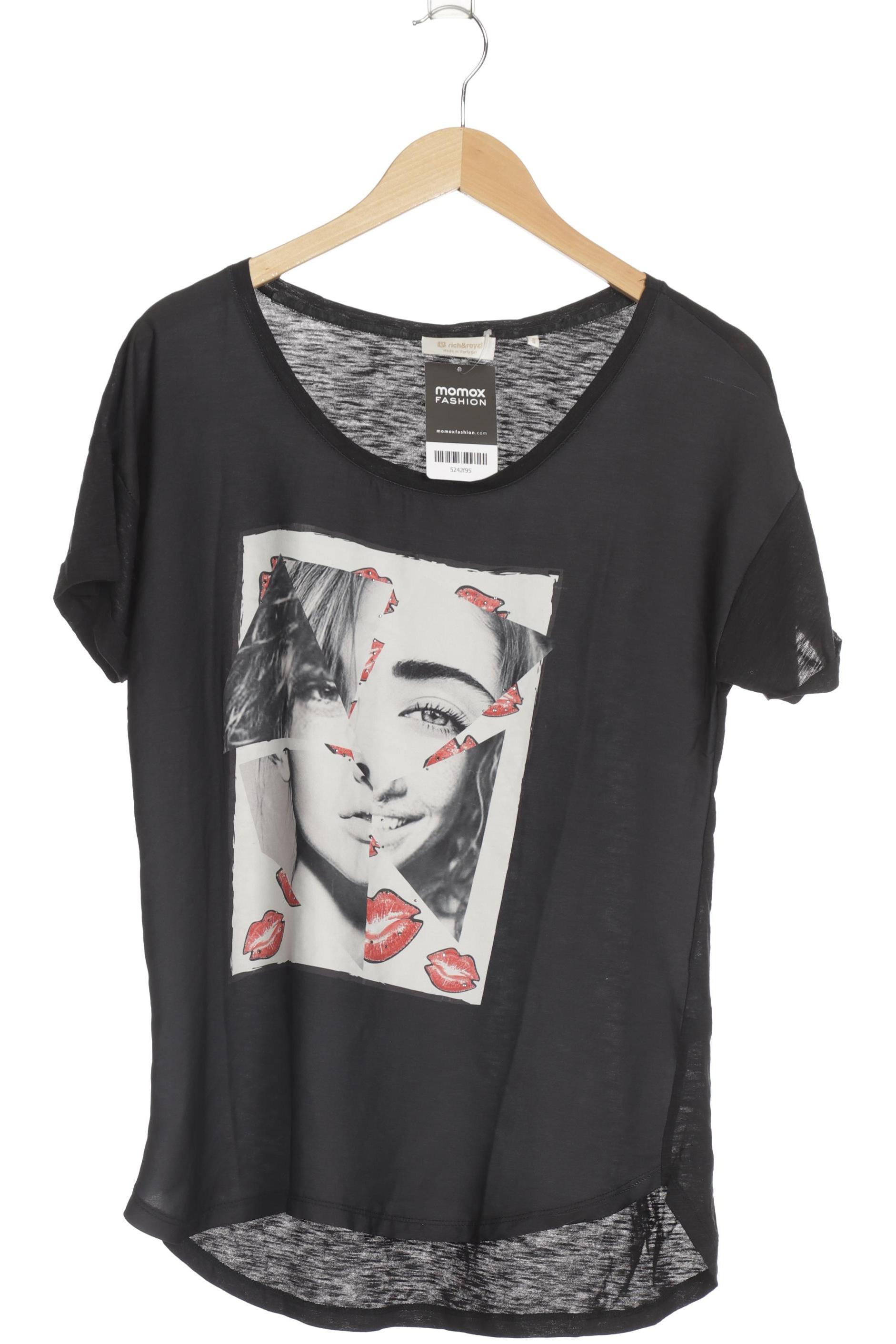 

Rich & Royal Damen T-Shirt, schwarz, Gr. 44