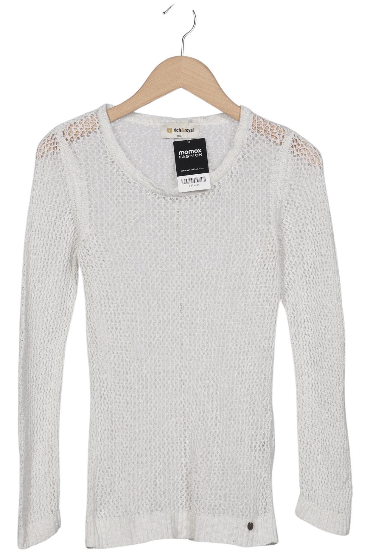 

Rich & Royal Damen Pullover, weiß, Gr. 36