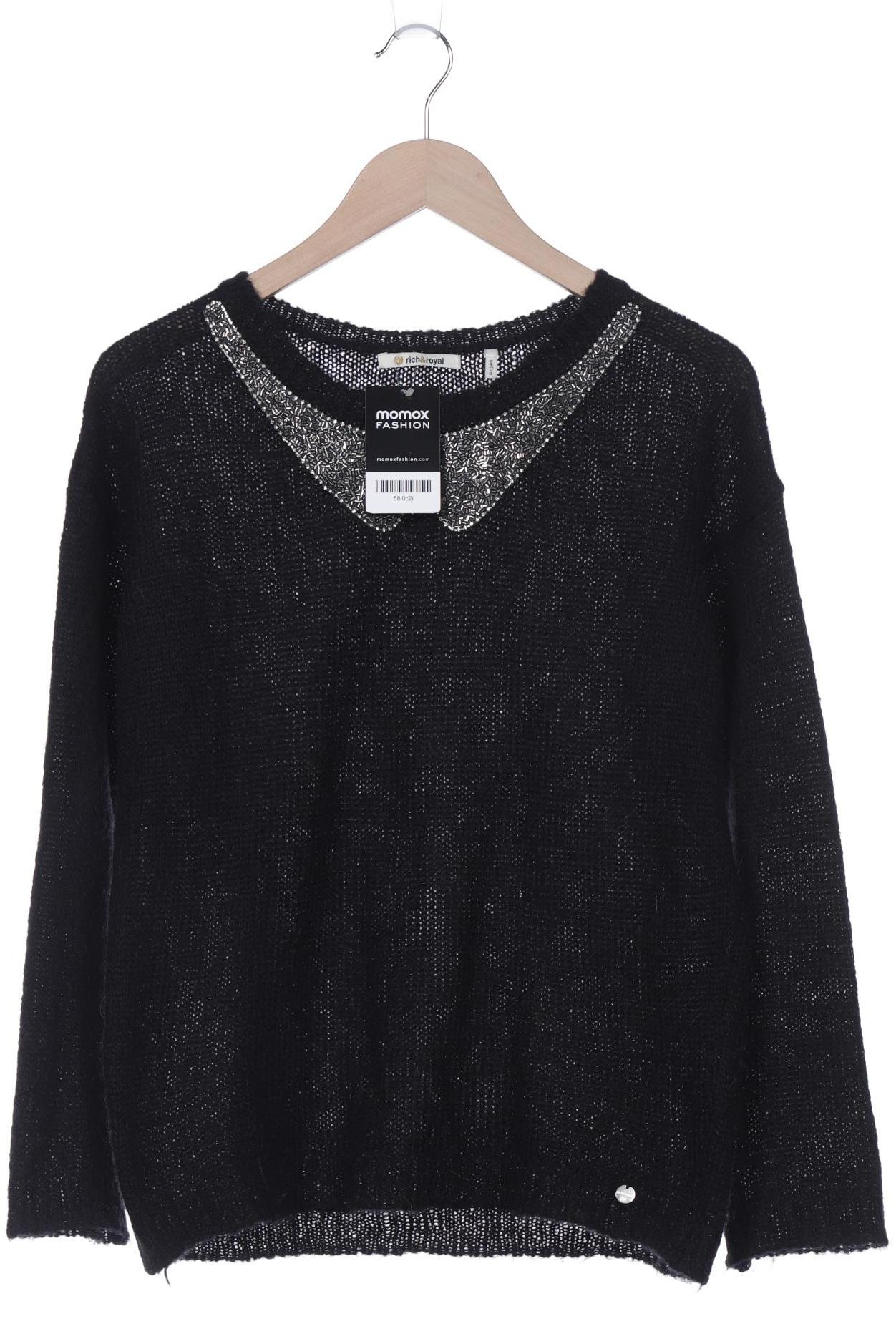 

Rich & Royal Damen Pullover, schwarz, Gr. 38