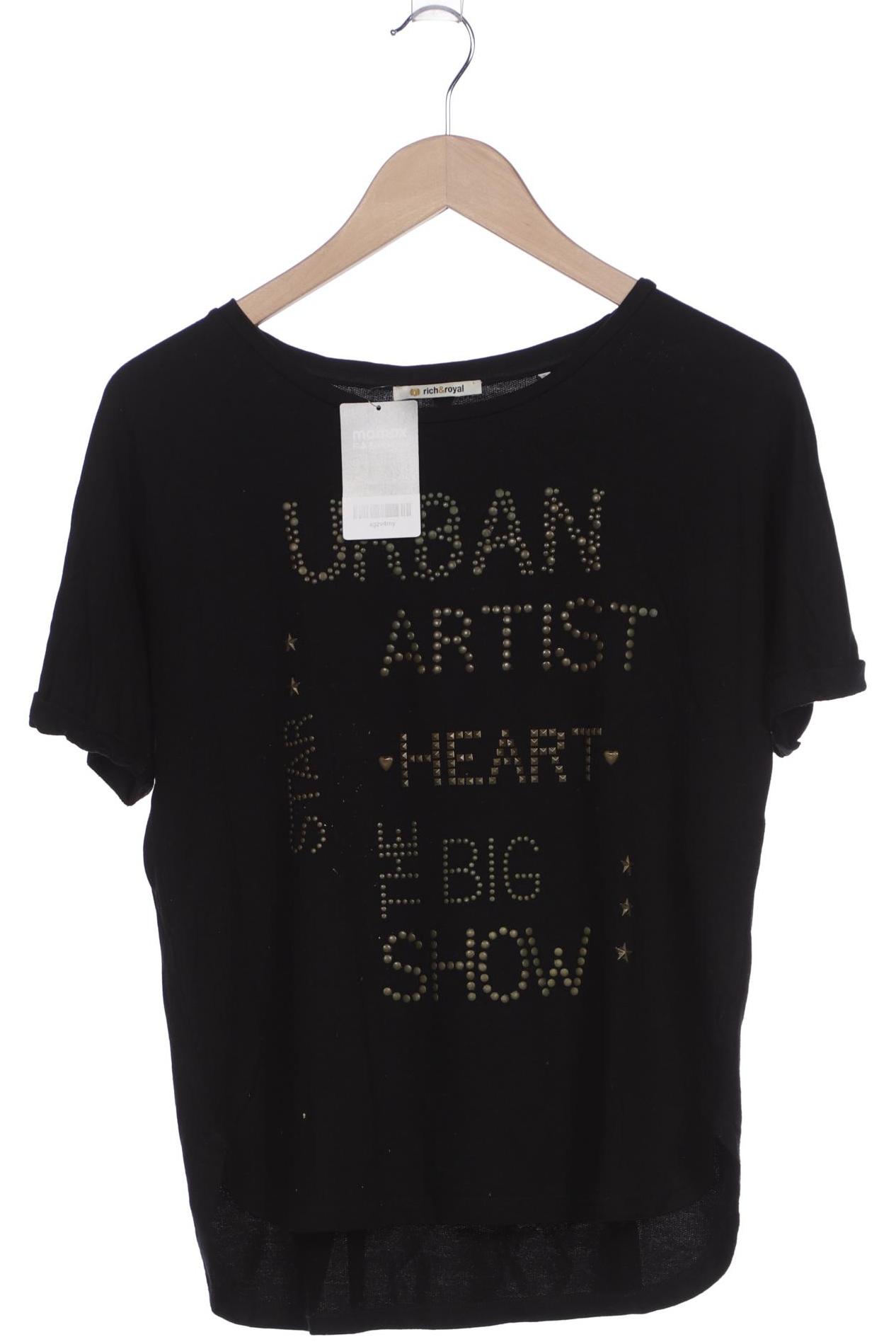 

Rich & Royal Damen T-Shirt, schwarz, Gr. 34