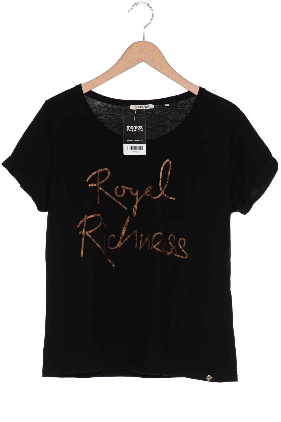 

Rich & Royal Damen T-Shirt, schwarz, Gr. 44