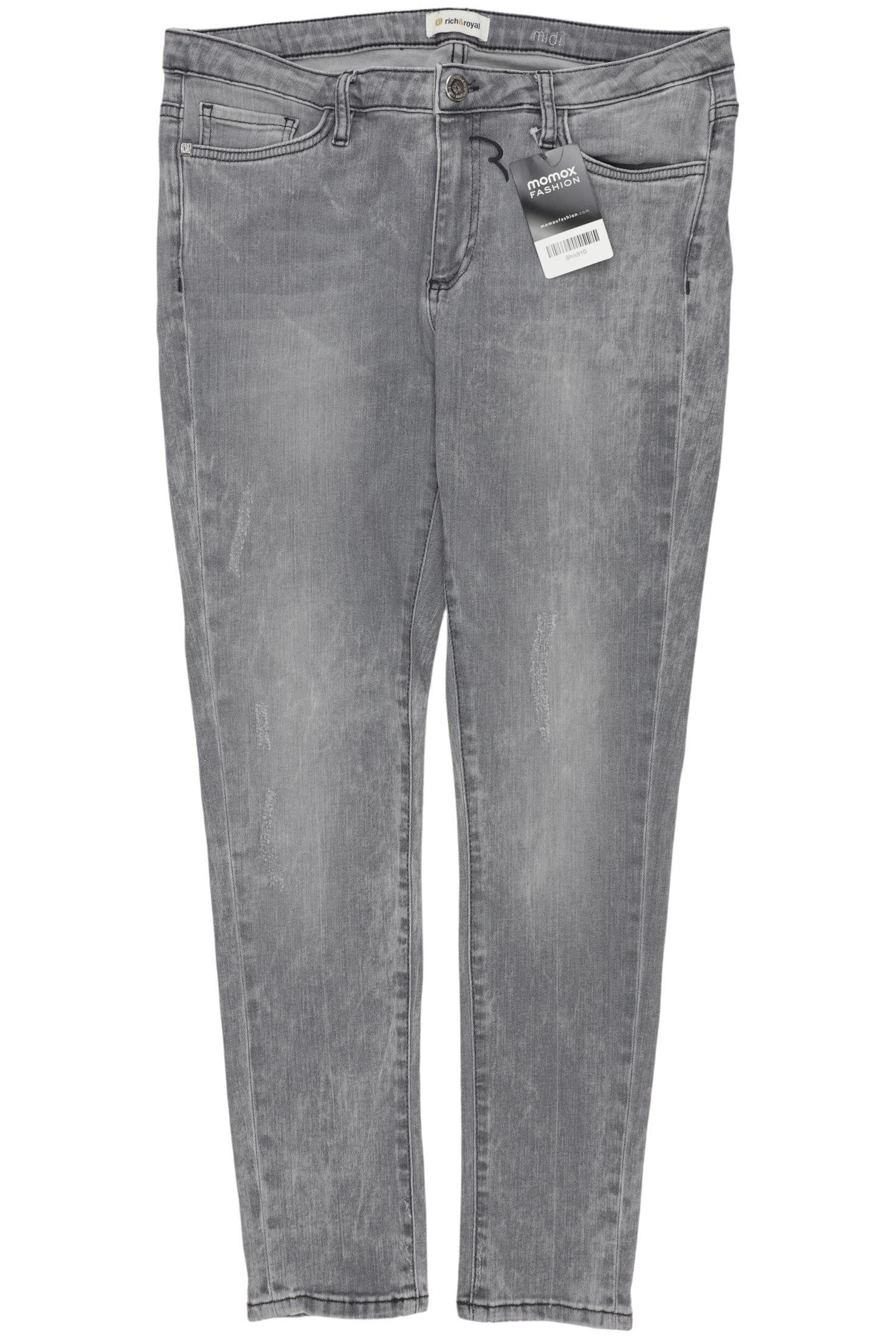 

Rich & Royal Damen Jeans, grau, Gr. 32