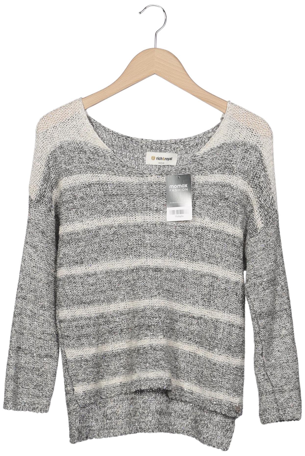 

Rich & Royal Damen Pullover, grau, Gr. 38