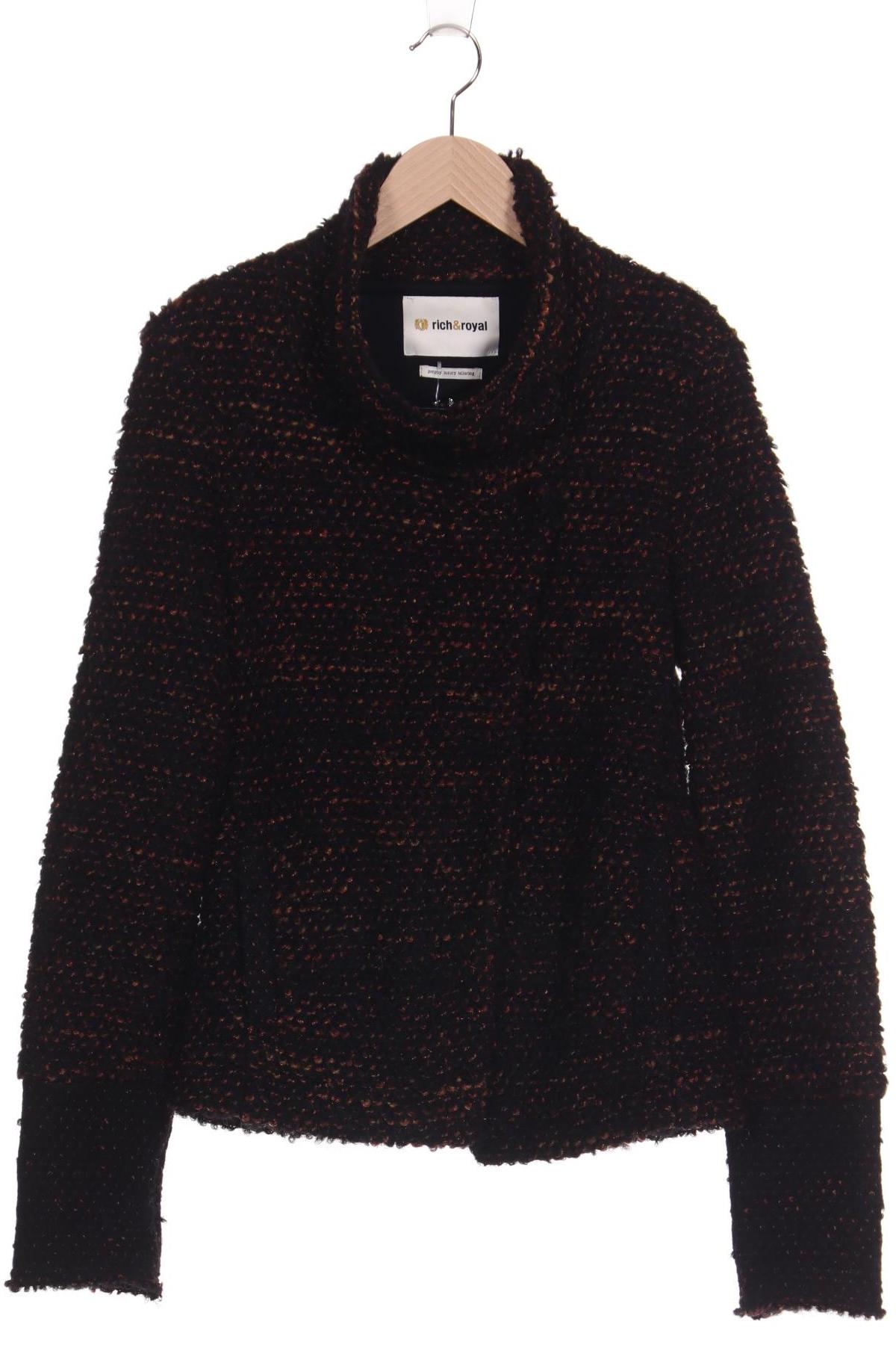 

Rich & Royal Damen Strickjacke, schwarz, Gr. 38